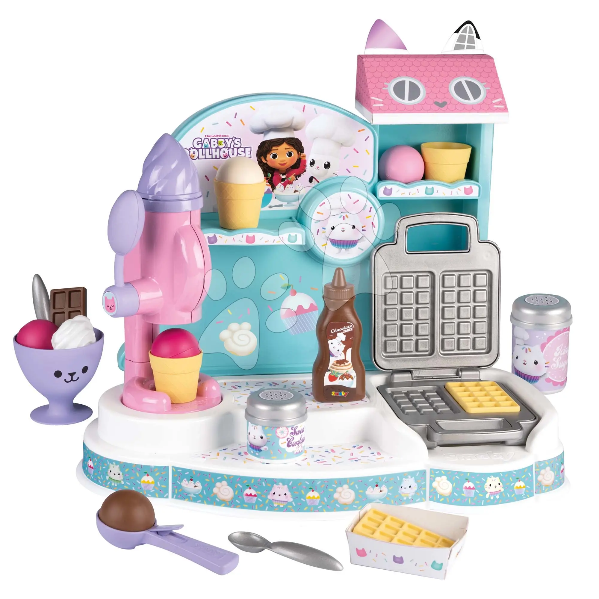 Smoby Gabby´s Dollhouse Továrna na zmrzlinu