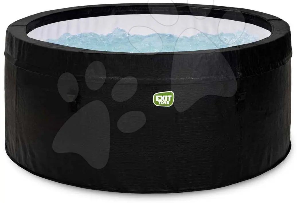 Vířivka Leather Premium Whirpool Exit Toys 90 vzduchových trysek kulatá průměr 165 cm černá od 6 let
