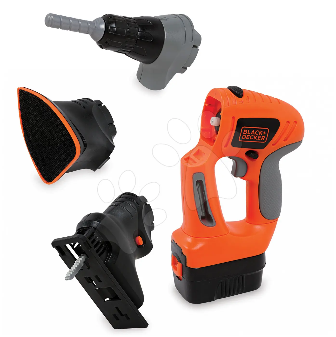 Smoby multifunkční pracovní nářadí Black&Decker Quatro set 500167 červeno-černý