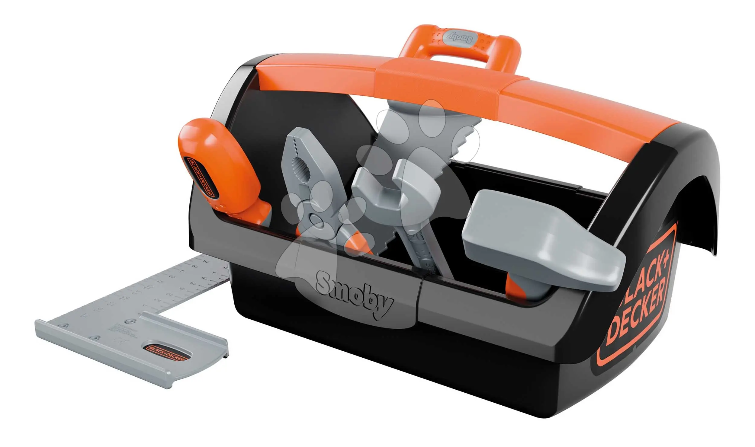 Pracovní kufřík s nářadím Tool Box Black&Decker Smoby 6 doplňků