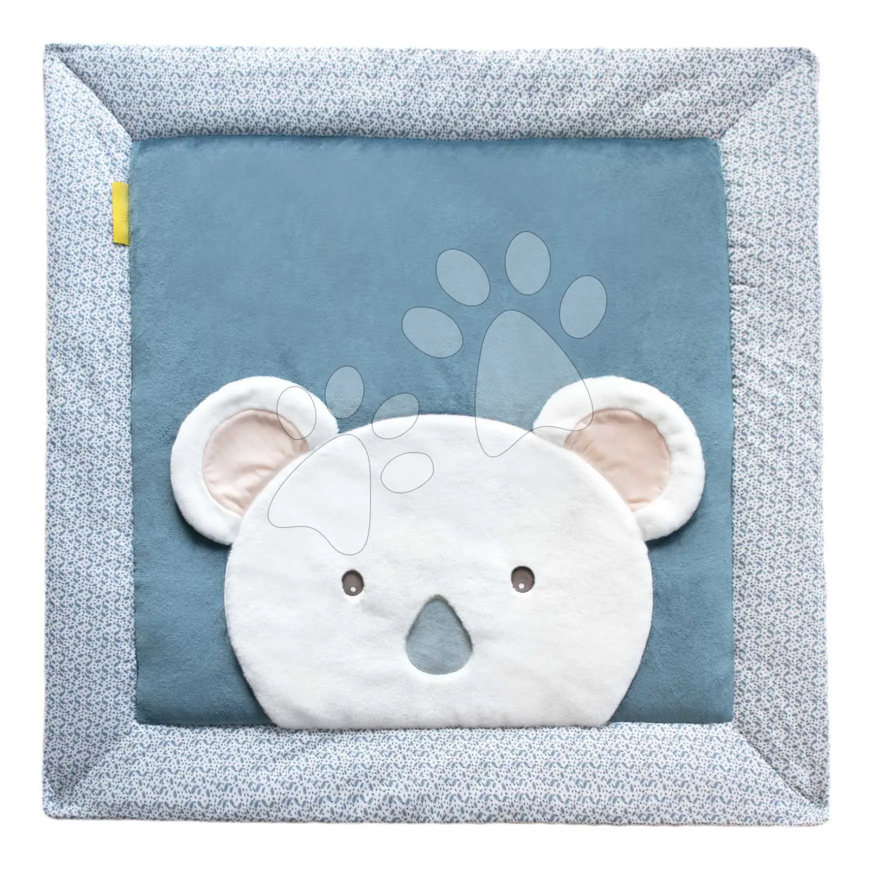 Textilní podložka na hraní Yoca le Koala Doudou et Compagnie modrá 100*100 cm od 0 měsíců