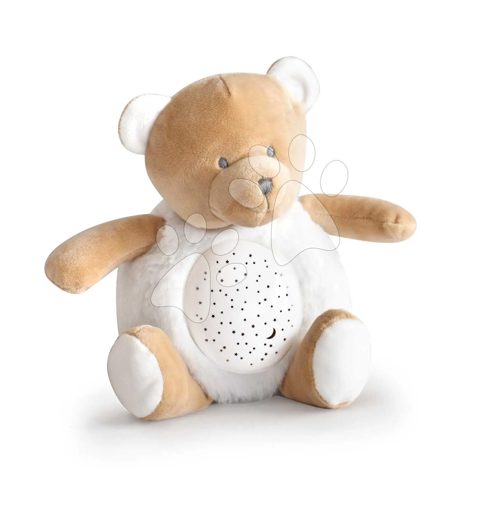 Plyšový medvídek se světlem a zvukem Bear Nightlight Doudou et Compagnie hnědý 20 cm od 0 měsíců