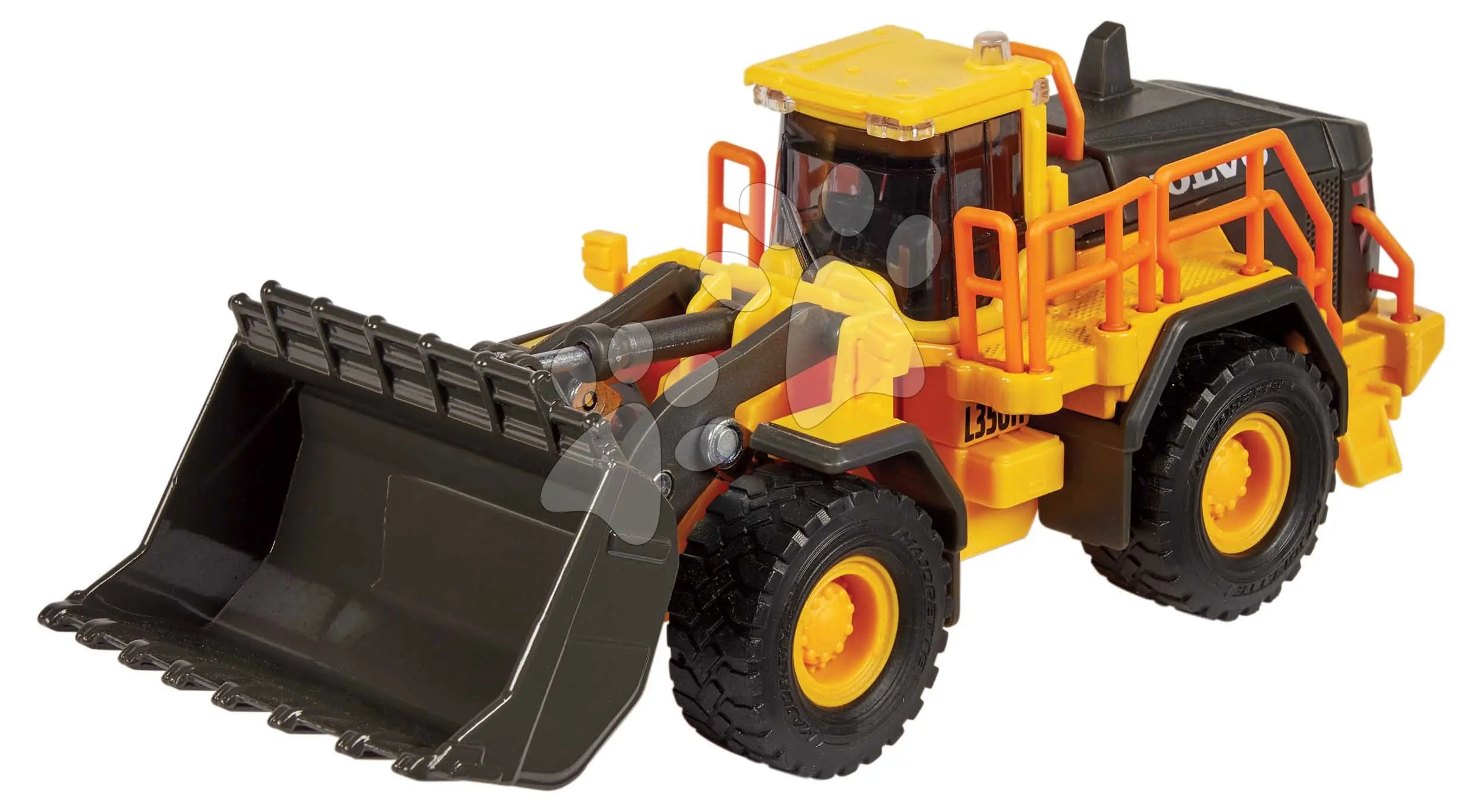 Nakladač Volvo Wheel Loader Majorette 21 cm délka s pohyblivými částmi