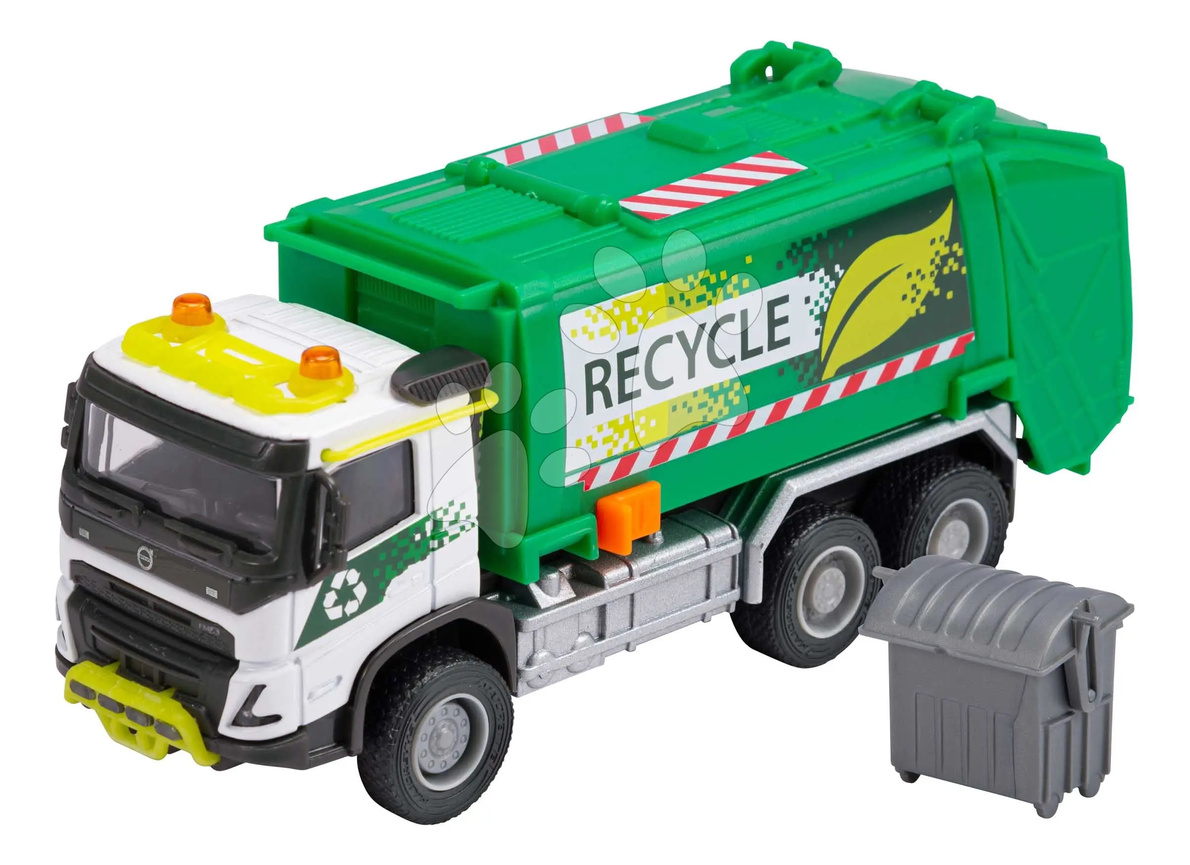 Autíčko popelářské Volvo FMX Truck Garbage Collector Majorette délka 19 cm
