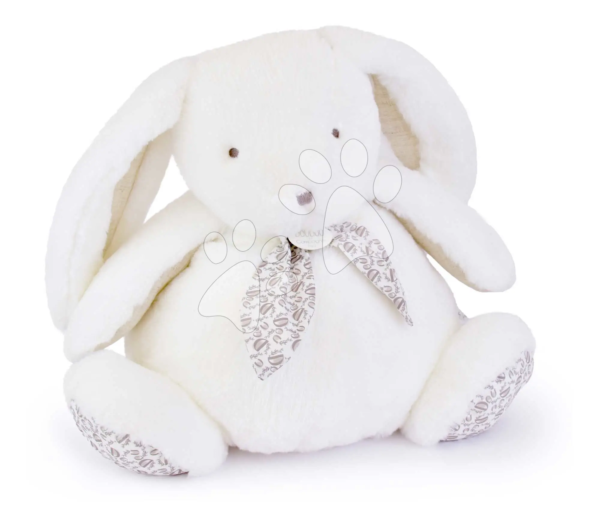 Plyšový zajíc Giant Bunny White Doudou et Compagnie bílý 42 cm od 0 měsíců
