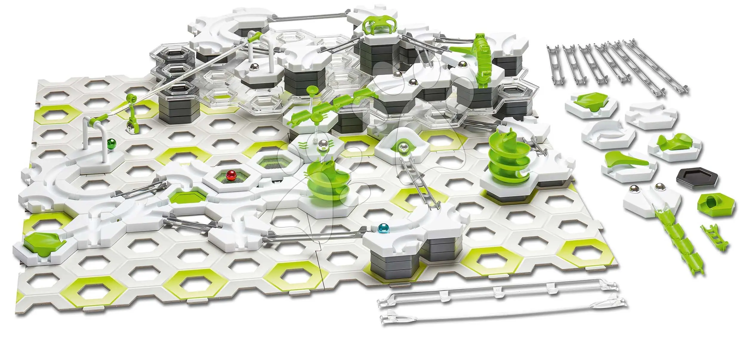 Kuličková dráha Překážka Startovací souprava Starter Set Obstacle GraviTrax 175 dílků s lanovkou od 8 let