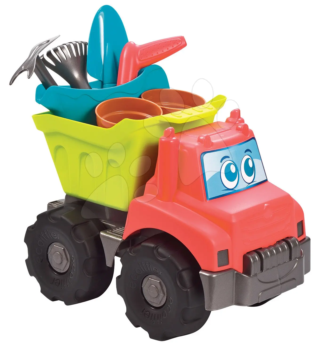 Ecoiffier Nákladní auto Zahradník Garden&Seasons se 7 potřebami pro zahradníka