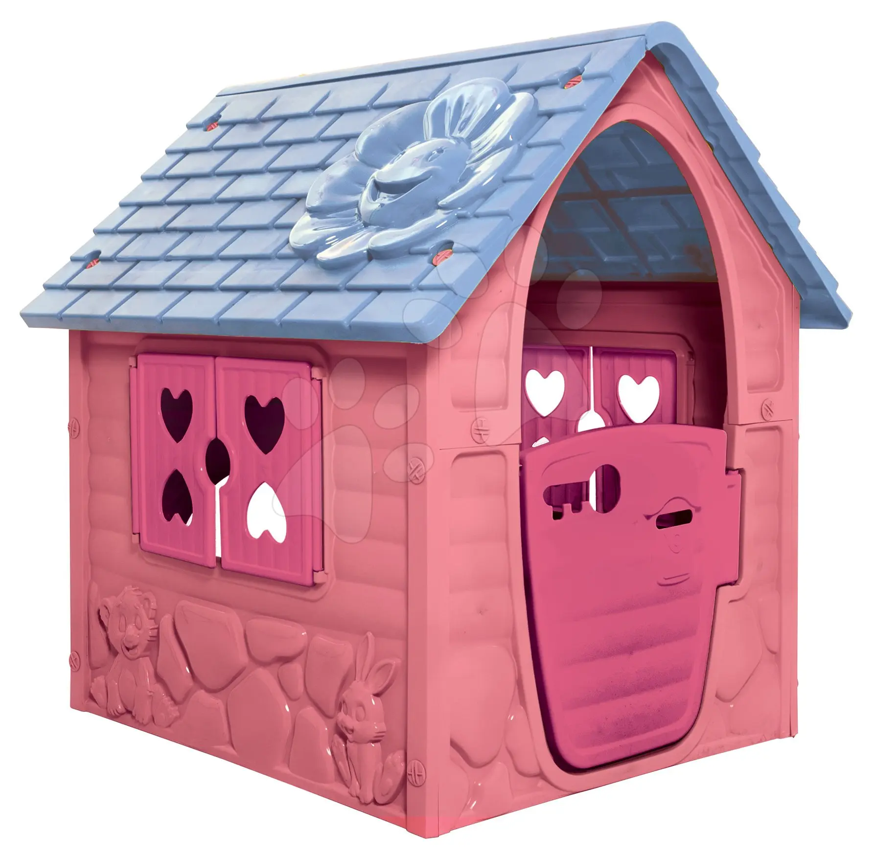Zahradní domeček My First Playhouse Dohány růžový s květinkou na střeše od 24 měsíců