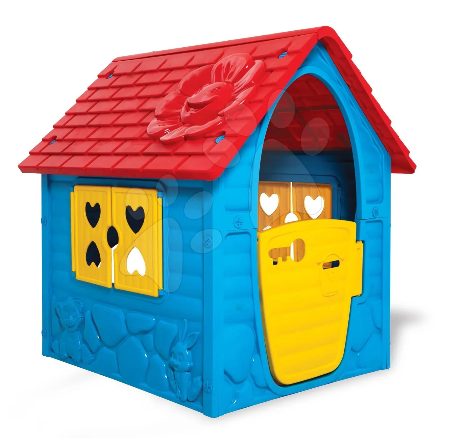 Zahradní domeček My First Playhouse Dohány modrý s květinkou na střeše od 24 měsíců