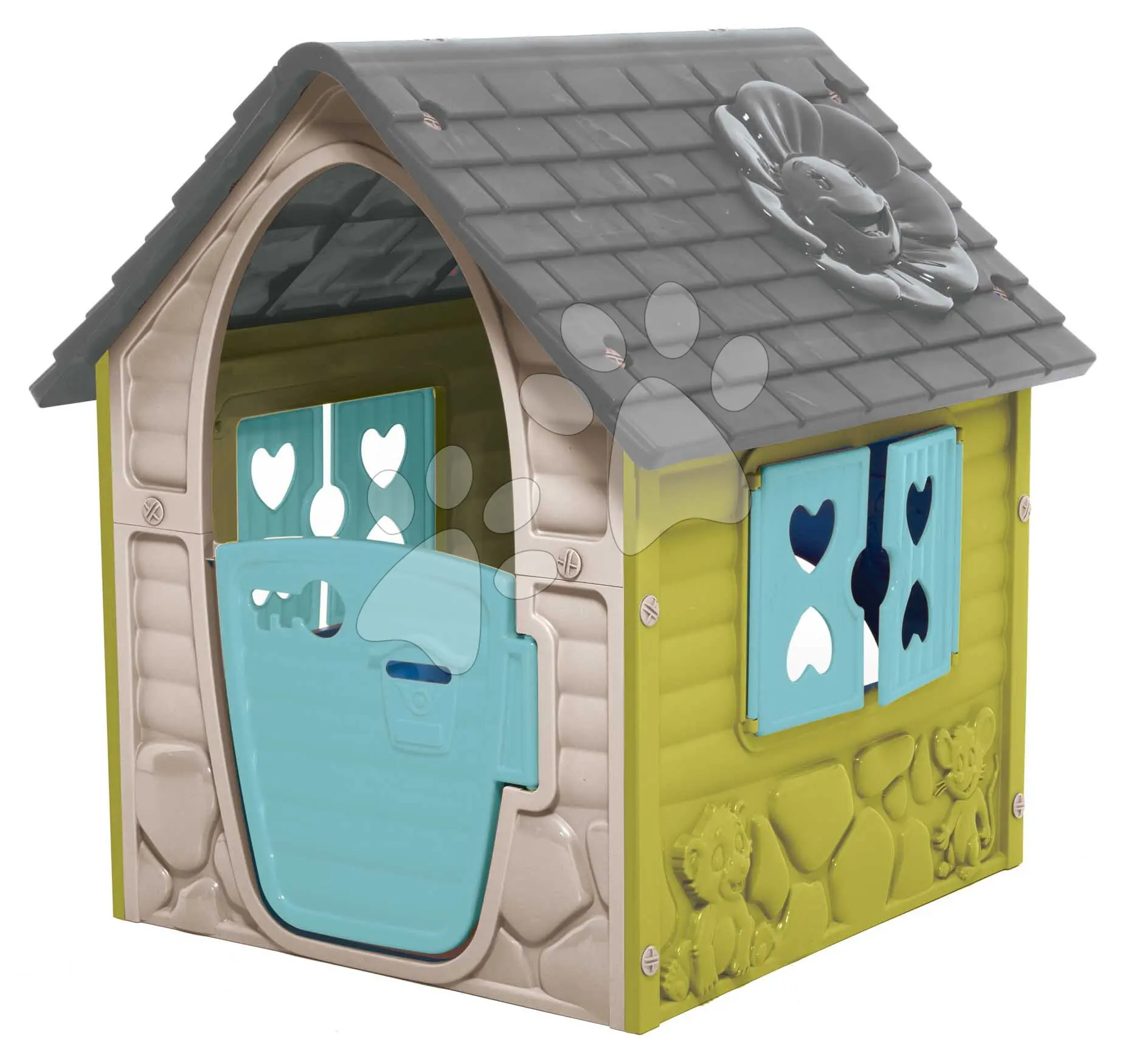 Zahradní domeček My First Playhouse Dohány béžový s květinkou na střeše od 24 měsíců
