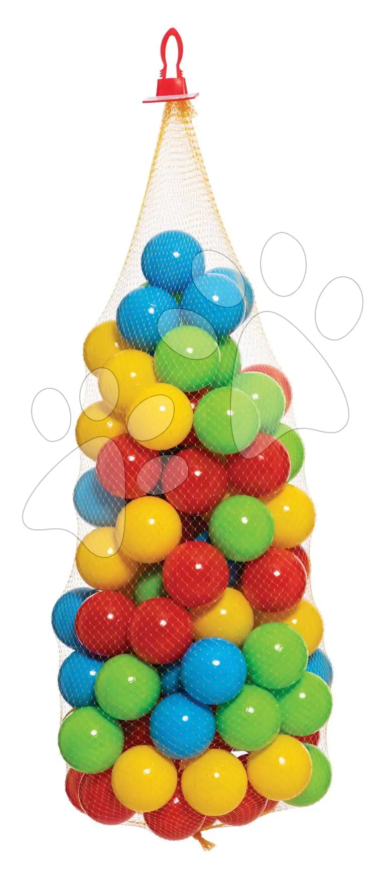 Míčky plastové v síťce Dohány 6,5 cm barevné 100 kusů