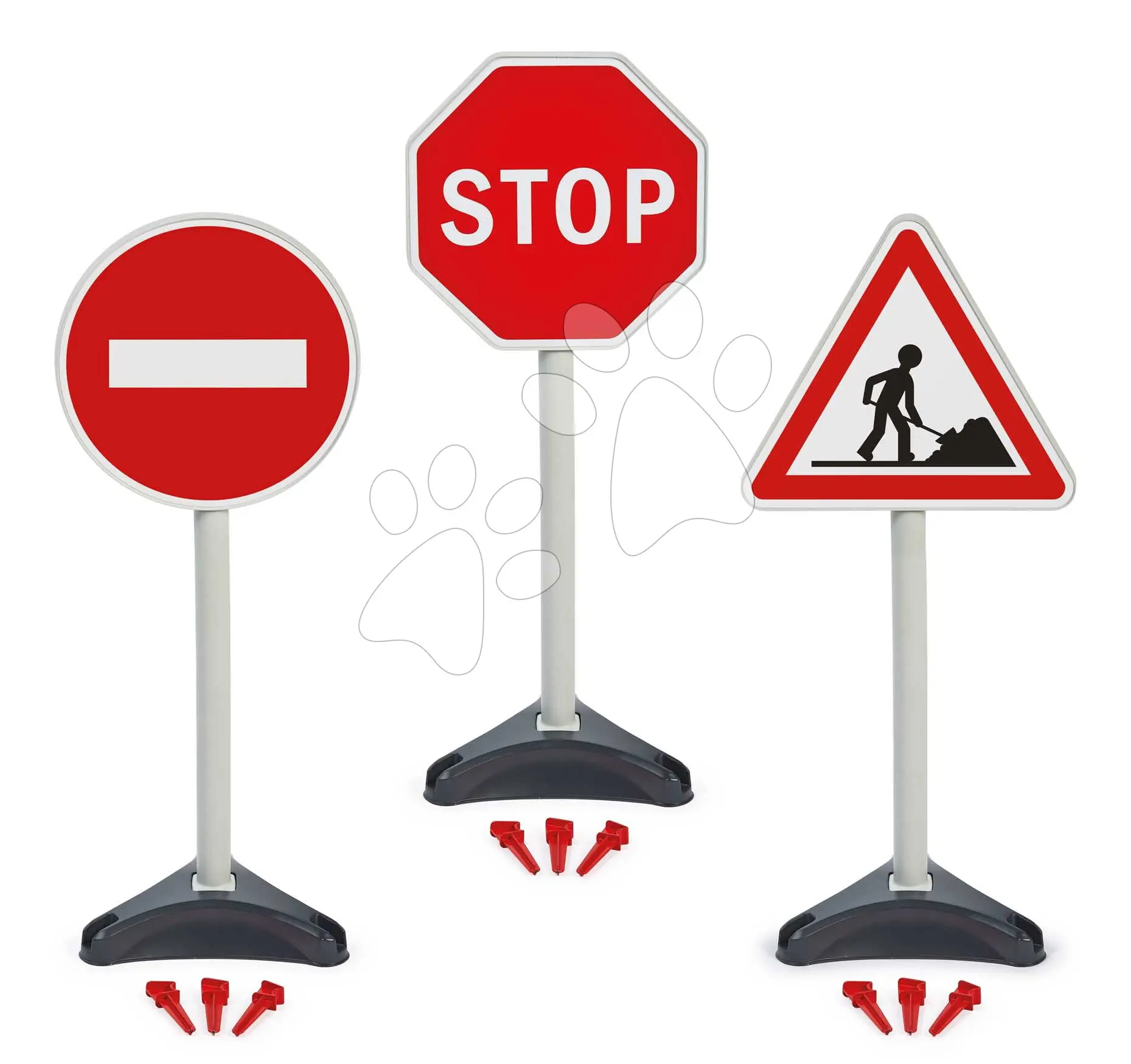 Dopravní značky na hřiště Traffic Signs Écoiffier 3 druhy výška 65 cm od 18 měsíců