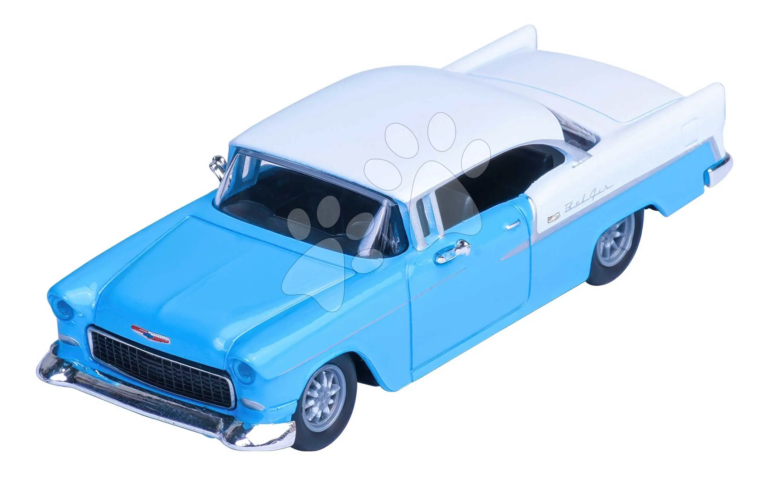 Autíčko v boxu Chevrolet Bel Air 1955 Majorette kovové s gumovými kolečky délka 7,5 cm 1:64