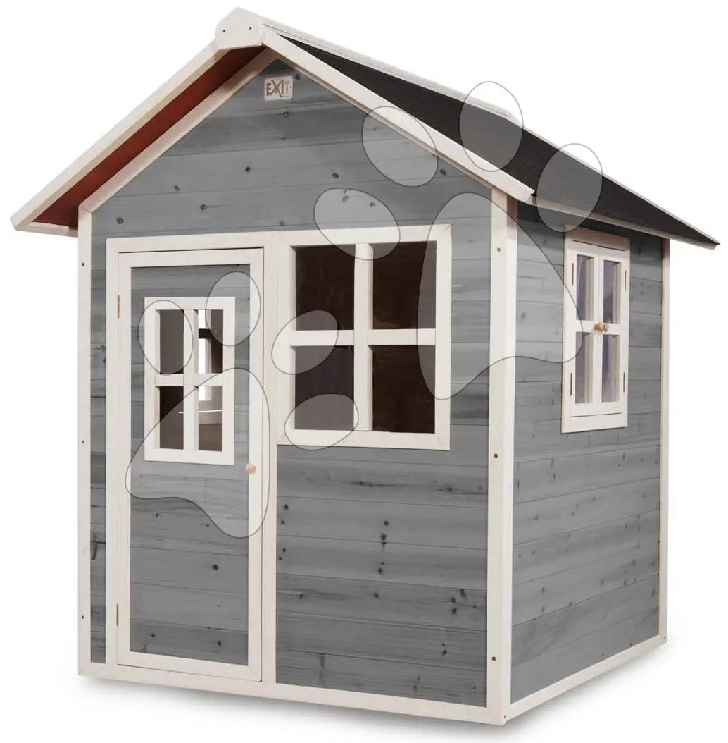 EXIT TOYS Zahradní cedrový domeček Exit Loft 100 šedý