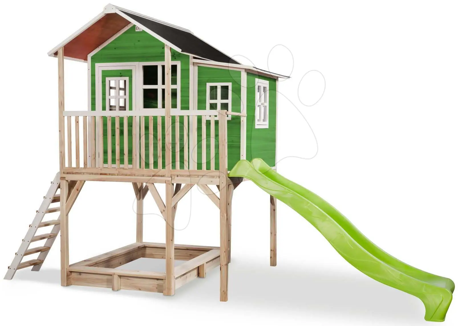 EXIT TOYS Zahradní cedrový domeček Exit Loft 750 zelený