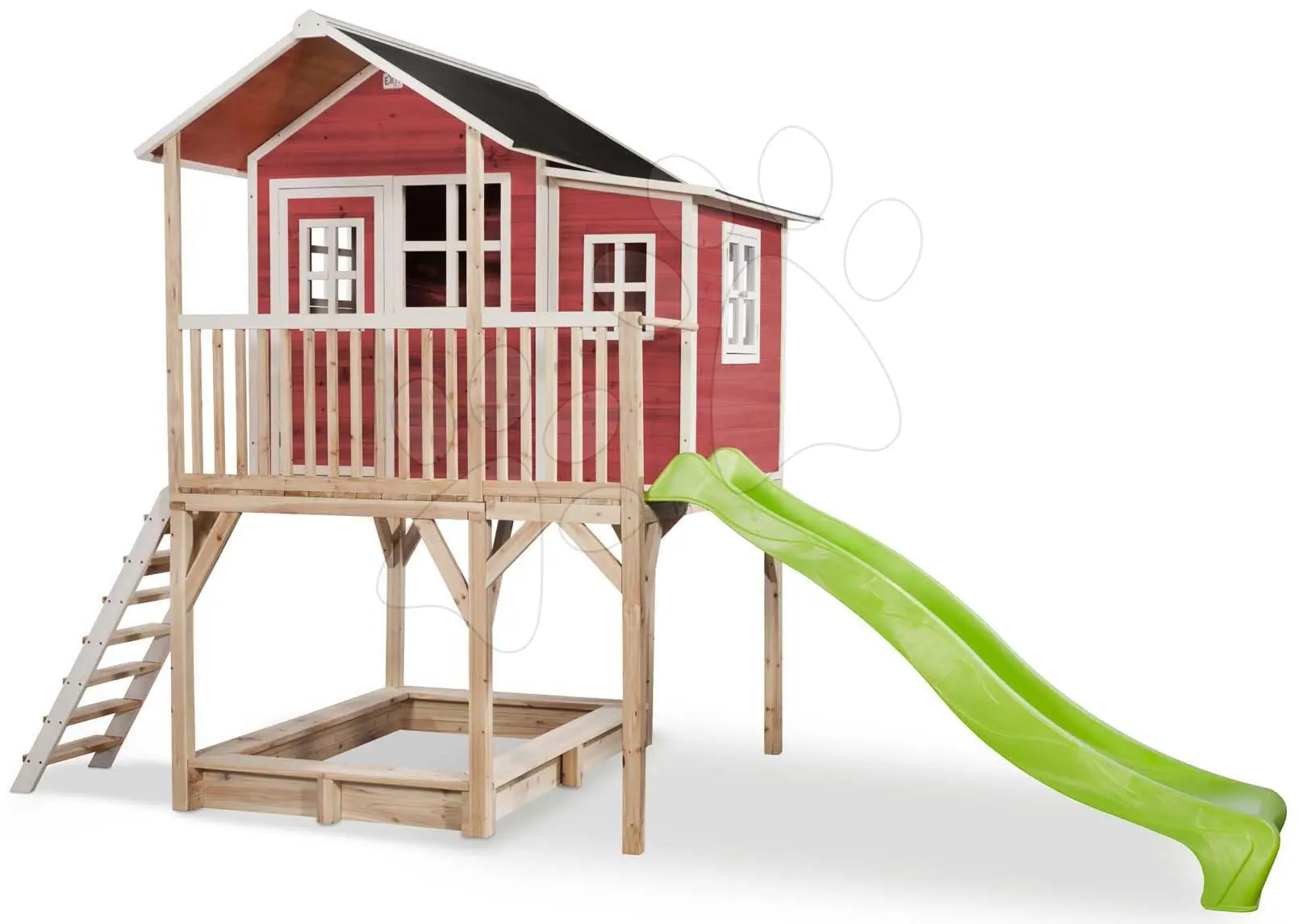 EXIT TOYS Zahradní cedrový domeček Exit Loft 750 červený
