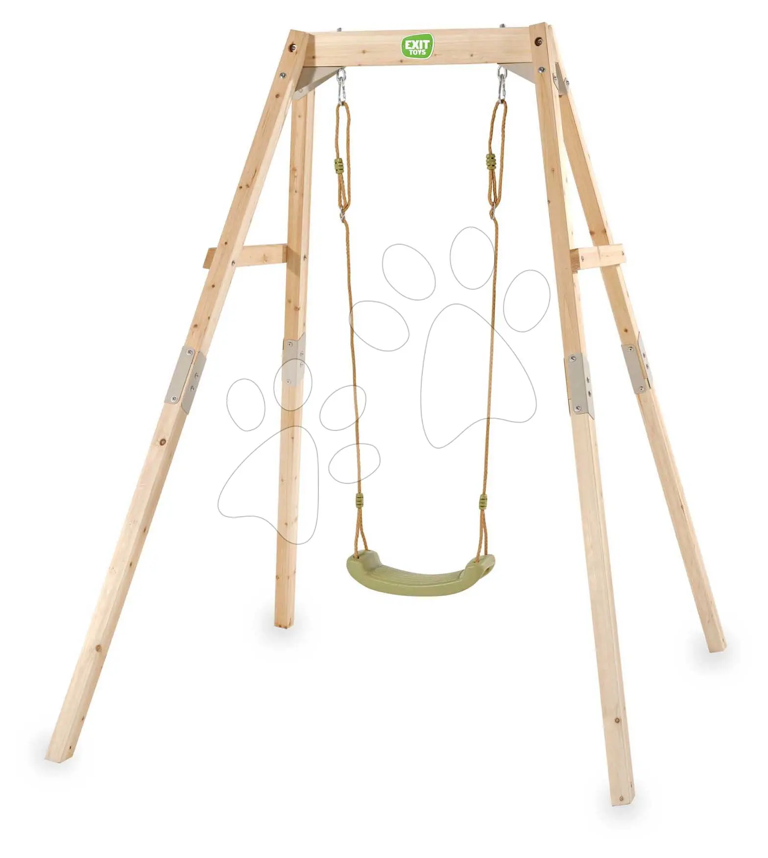 Houpačka z cypřišového dřeva Silvi Swing Exit Toys sedátko s nastavitelnou výškou od 12 měsíců