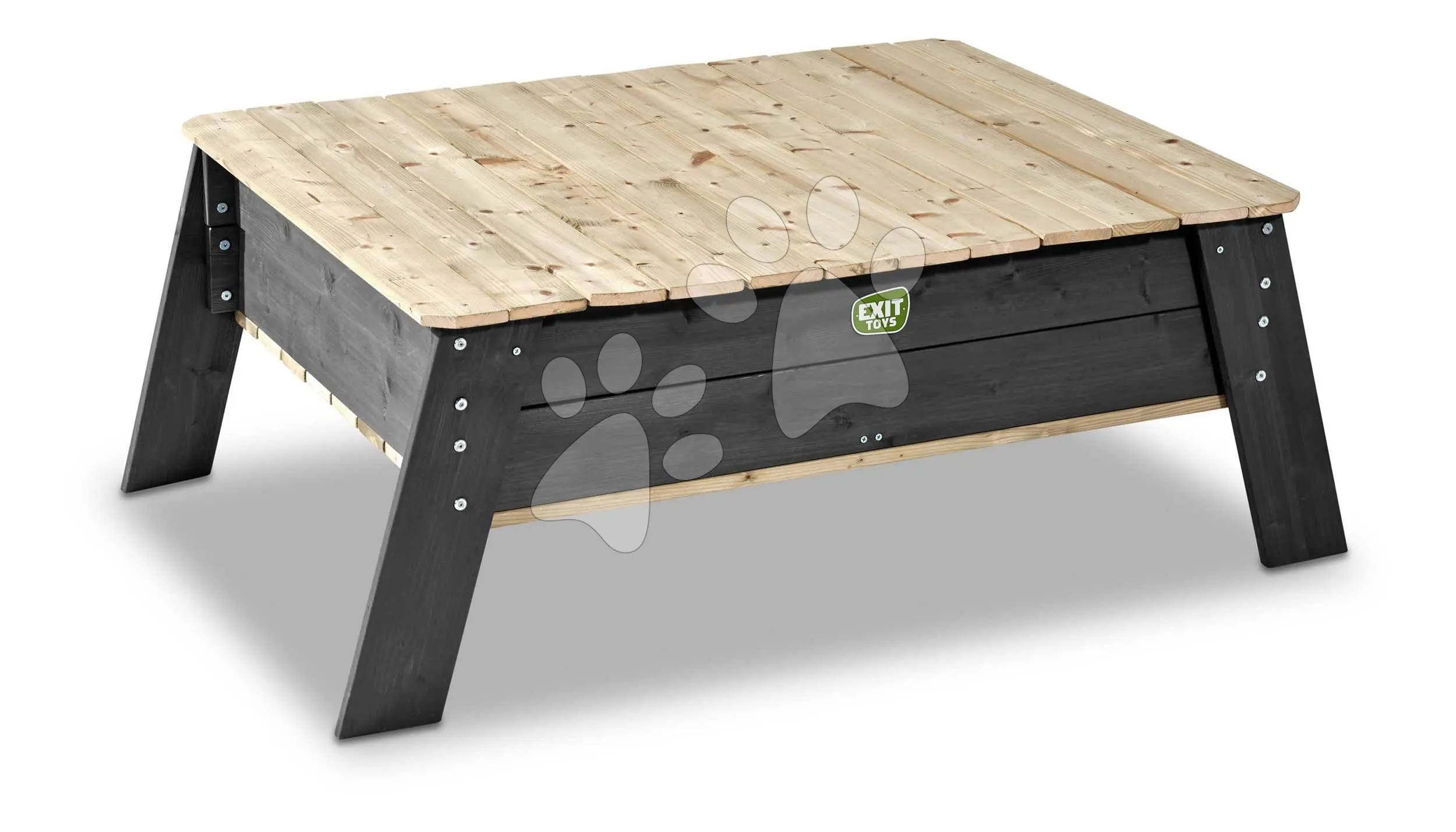 Pískoviště stůl Aksent Sand Table Exit Toys z cypřišového dřeva s krytem objem 180 kg od 2 let