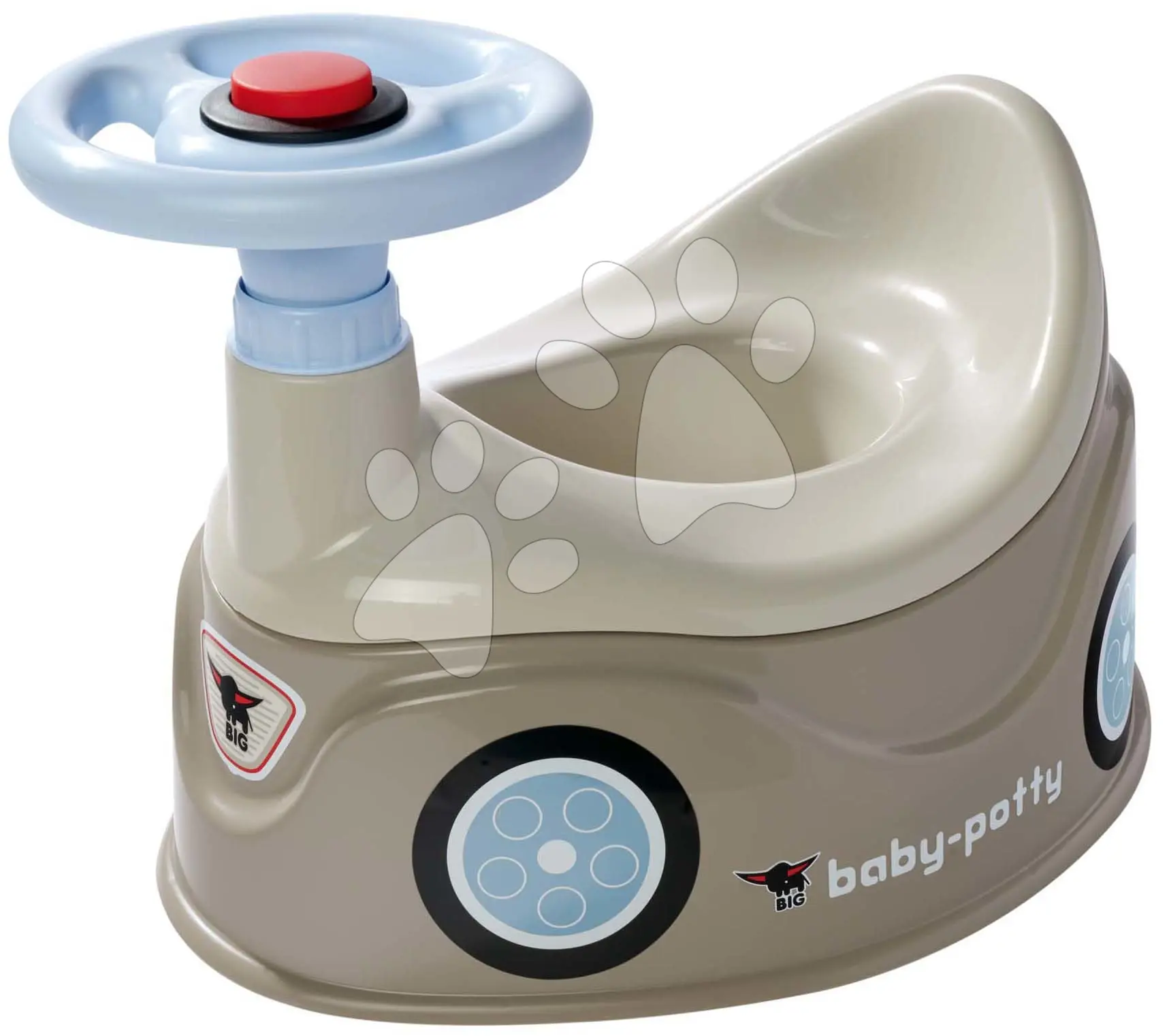 BIG Nočník New Bobby Car šedý s volantem