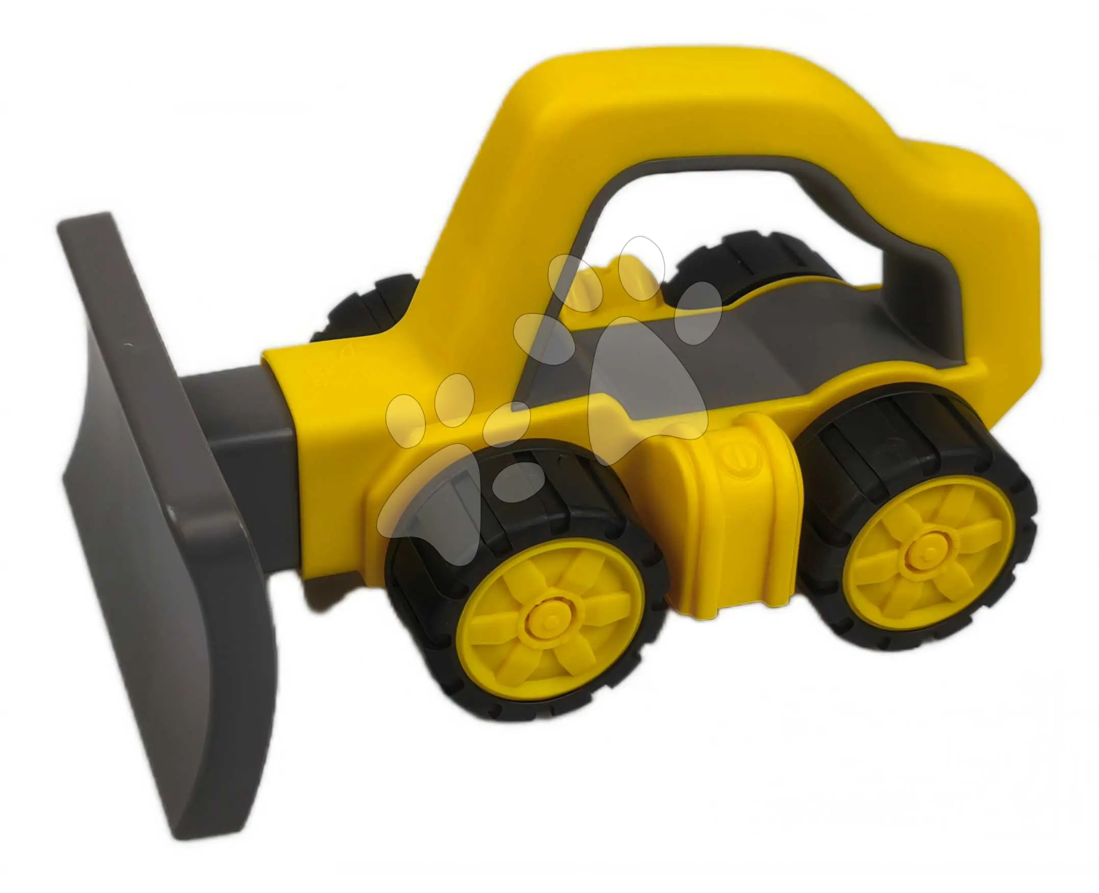 Pluh s rukojetí Power Worker Griffy Plow Blade BIG Pracovní stroj 25 cm s gumovými koly pro děti od 12 měsíců