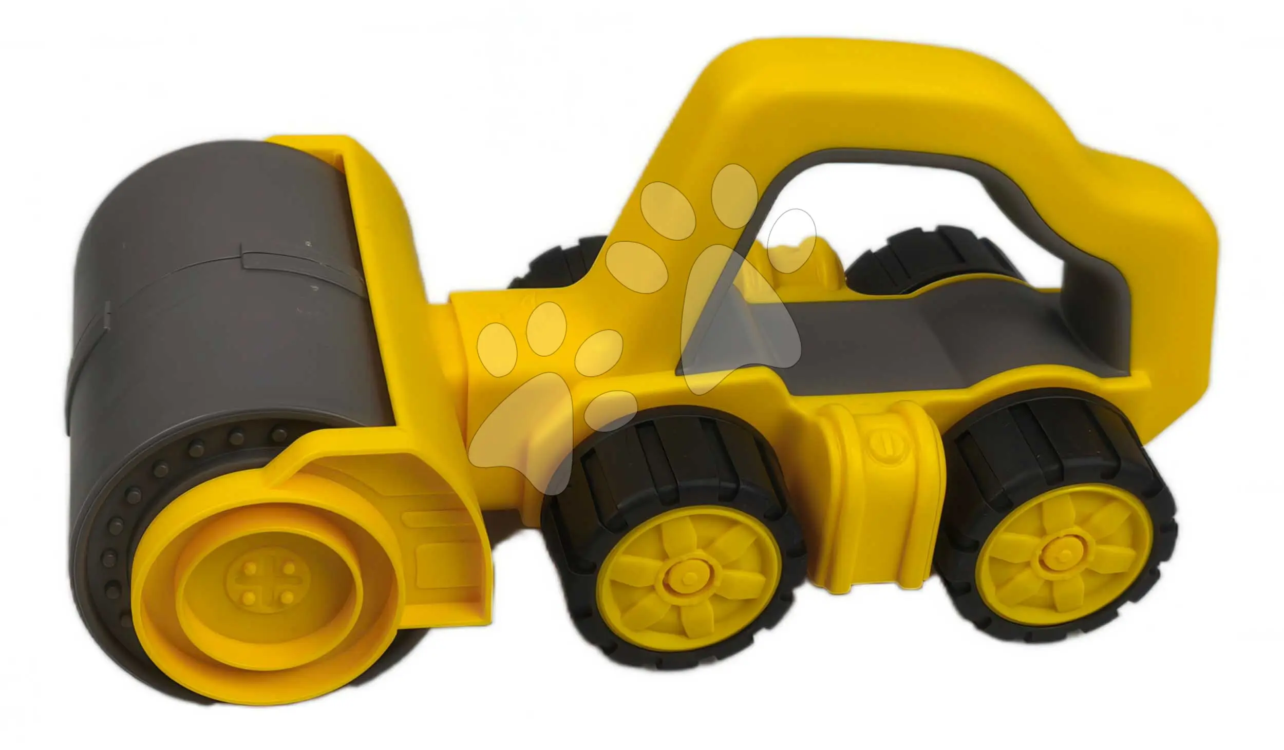 Silniční válec s rukojetí Power Worker Griffy Bulldozer BIG pracovní stroj 25 cm s gumovými koly od 12 měsíců