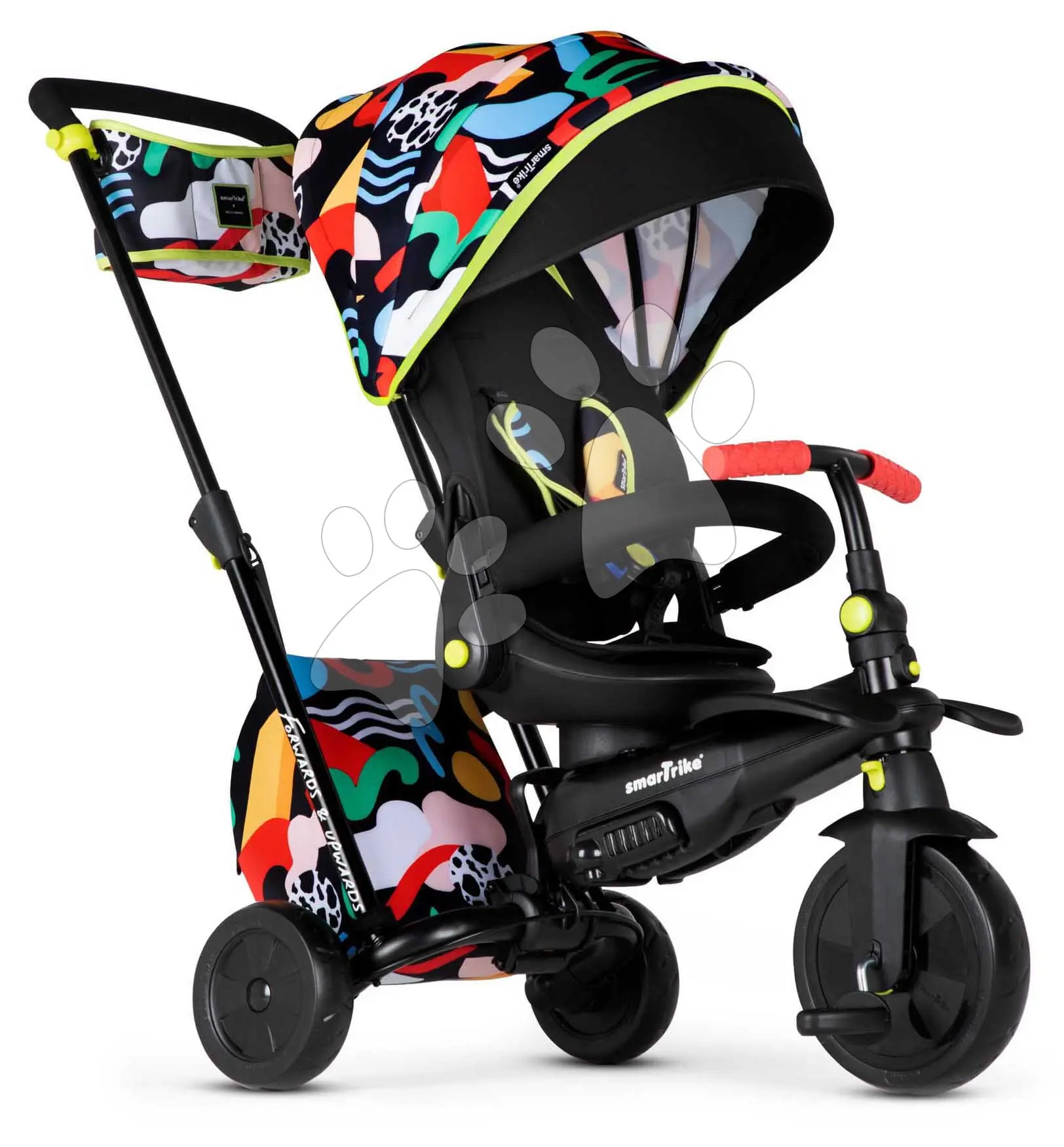 Tříkolka a kočárek skládací smarTfold STR7 Kelly Anna Imagine smarTrike se sklopným sedadlem Touch Steering ovládání s EVA koly od 6 měsíců
