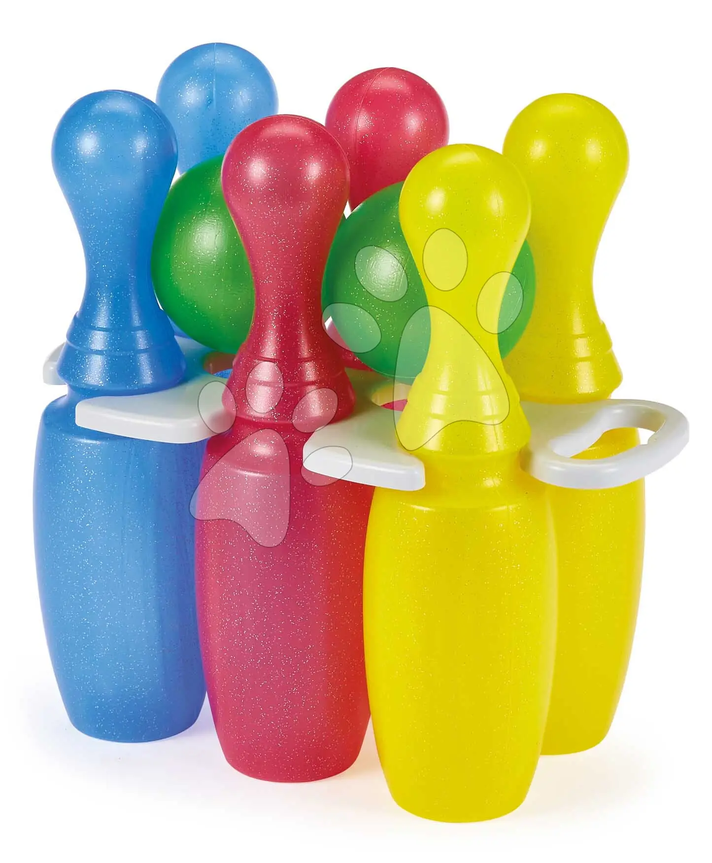 Kuželky Bowling Skittles Écoiffier 6 kusů s 2 koulemi (výška 23 cm) od 18 měsíců
