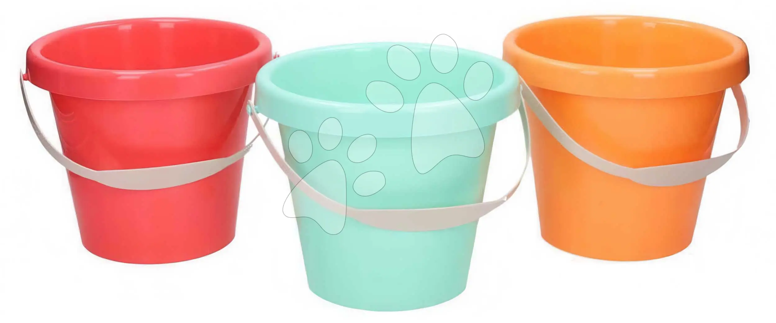 Kbelík 22 cm prázdný Écoiffier modrý/zelený/červený od 18 měsíc