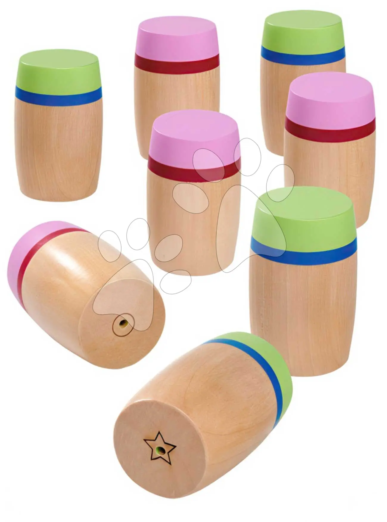 Dřevěné zvukové pexeso Montessori Sound Memo Eichhorn 8 dílků se 4 různými zvuky od 24 měsíců