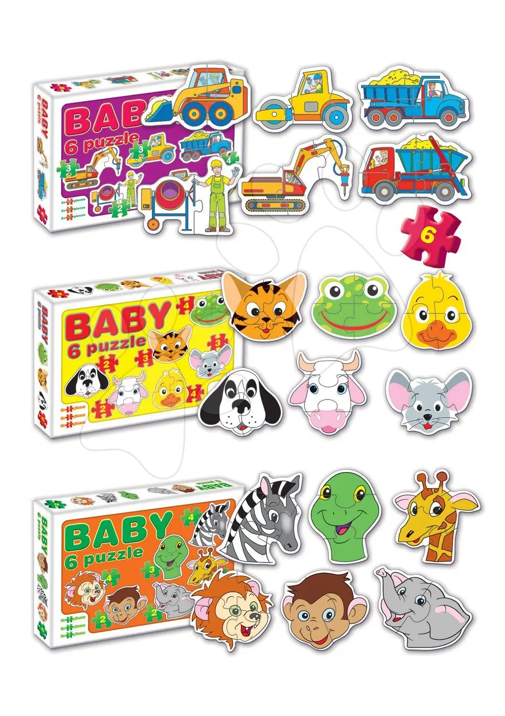 Dohány baby puzzle Baby Zvířátka a dopravní prostředky 635