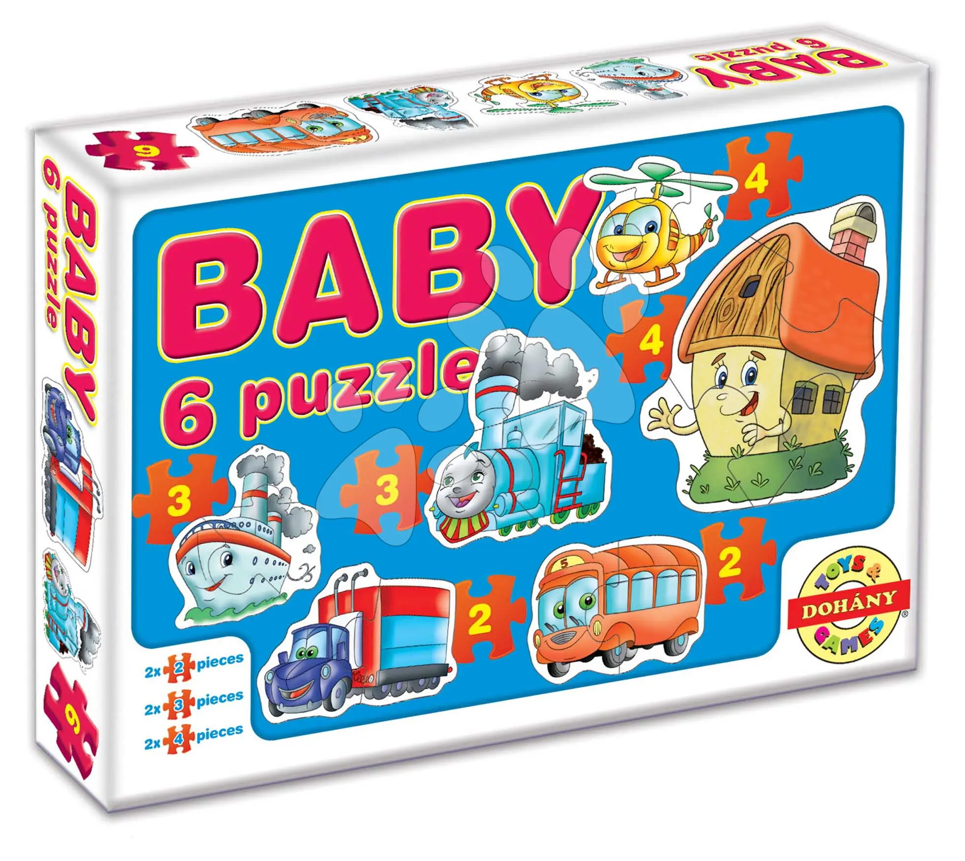 Dohány baby puzzle dopravní prostředky 6 obrázkové 635-2