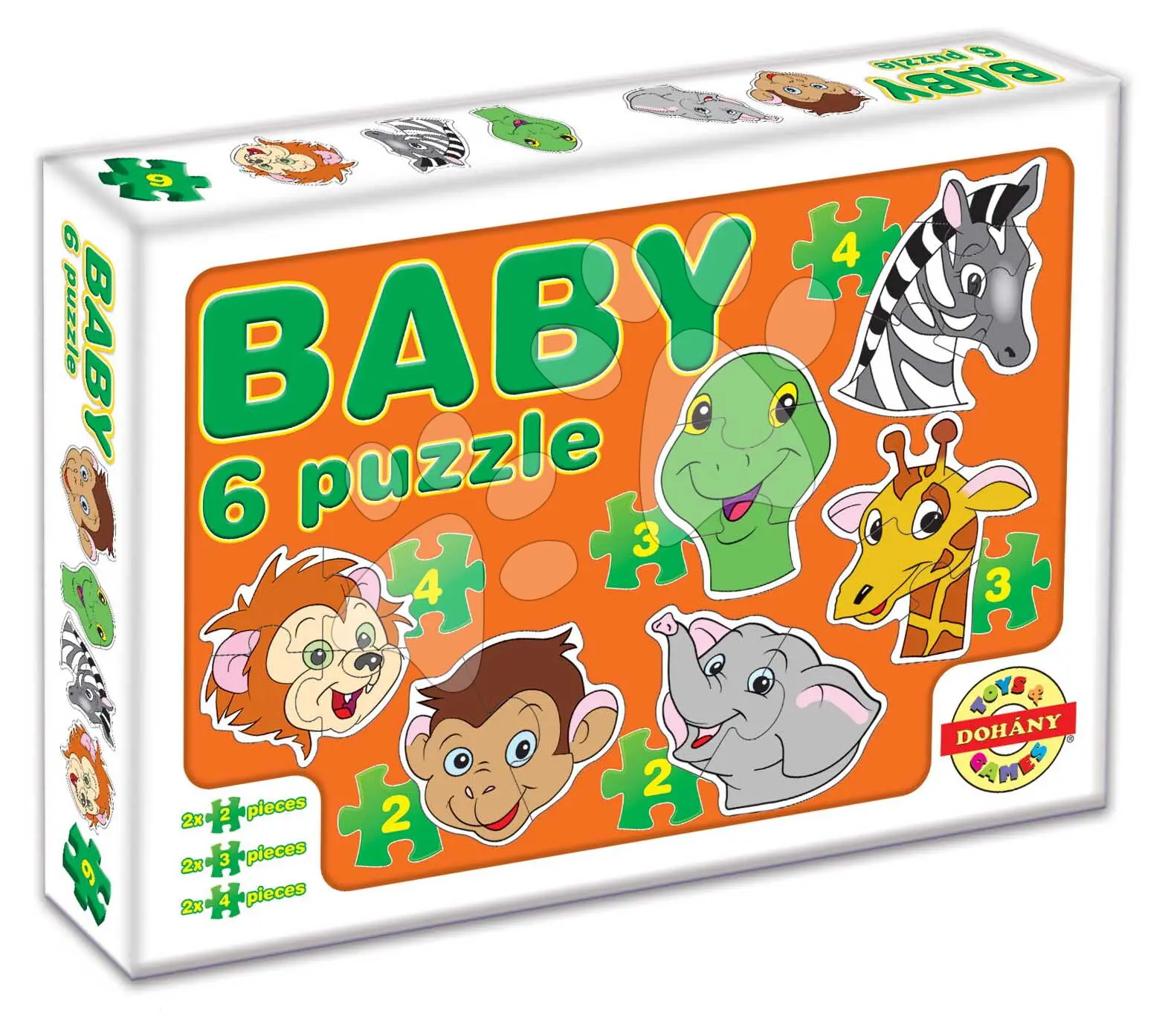 Dohány Baby puzzle exotické zvířátka 635-4
