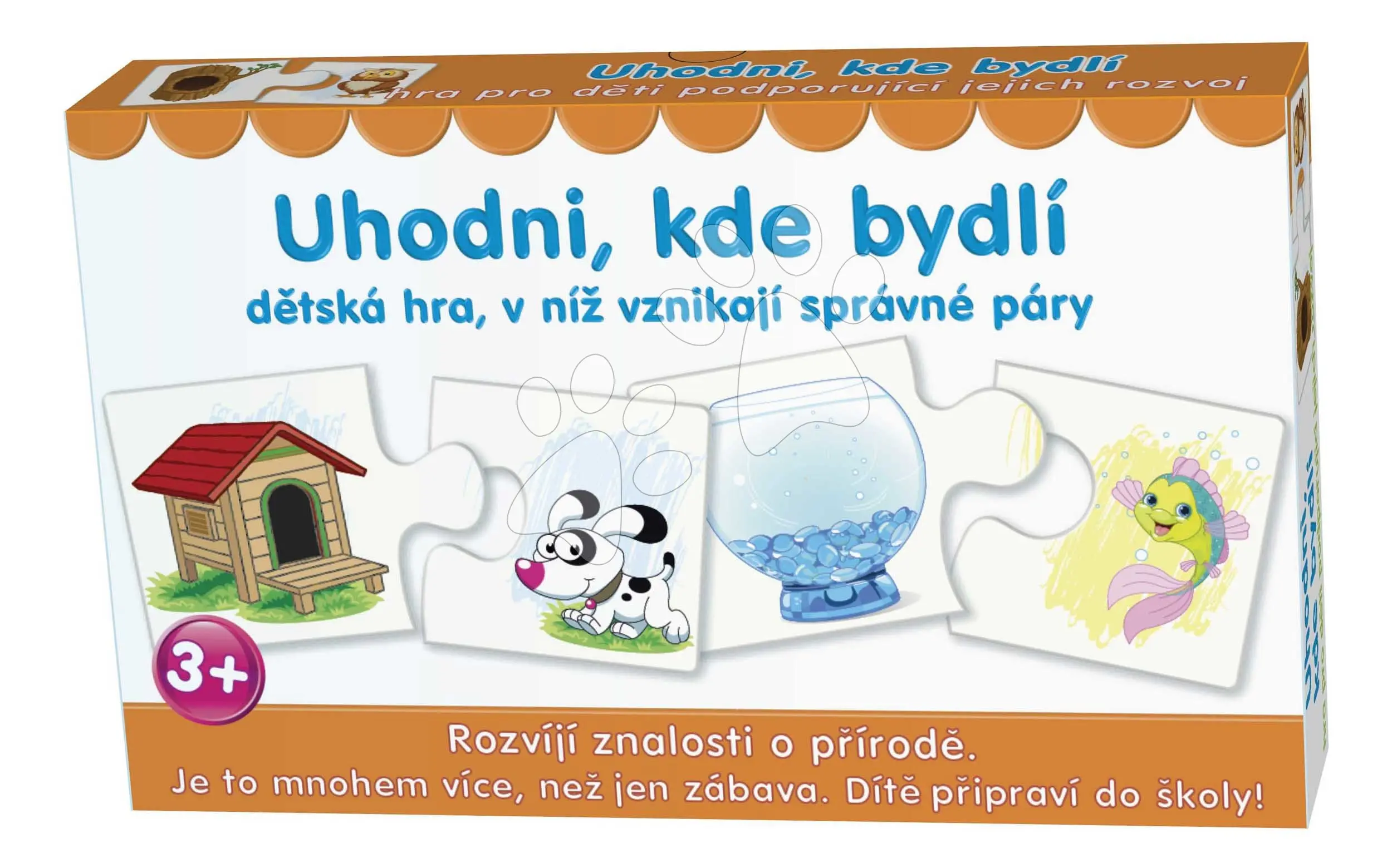 Naučná společenská hra Uhádni, kde bydlí Dohány česká verze