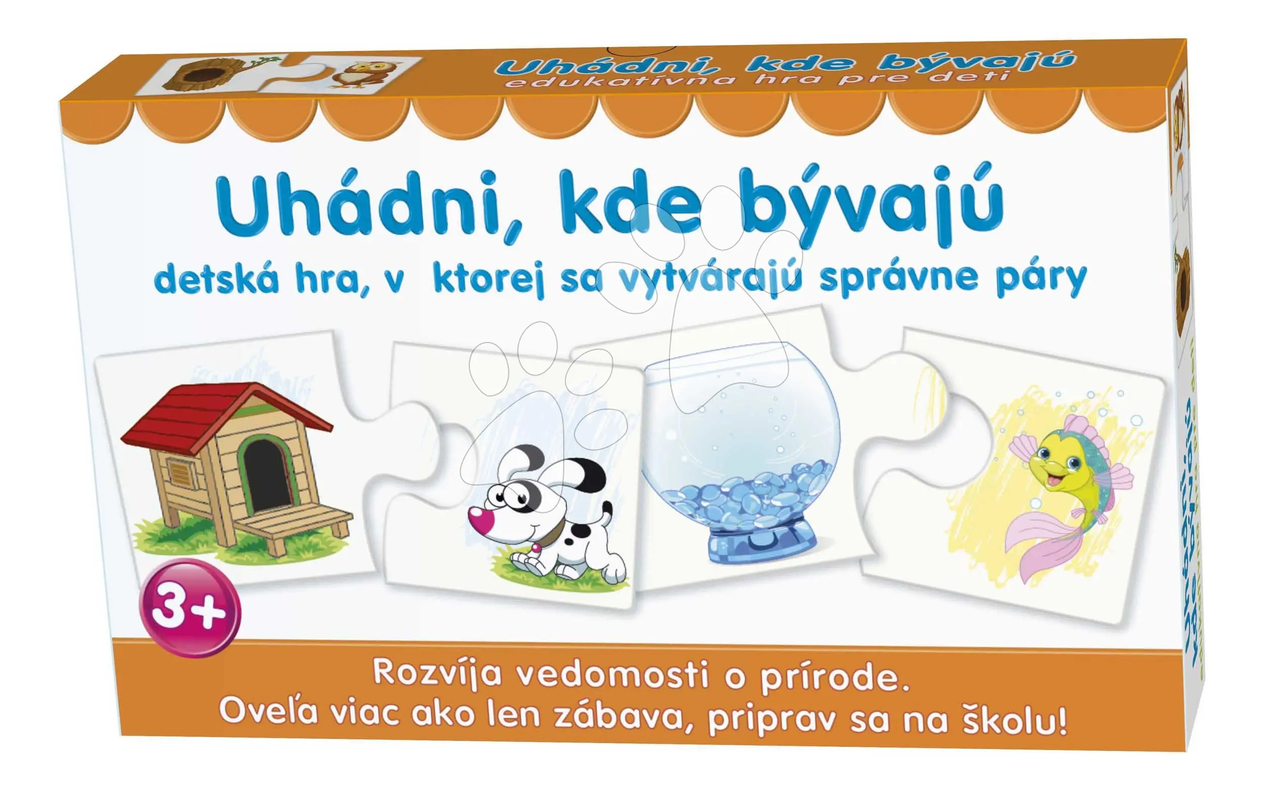 Naučná společenská hra Uhádni, kde bydlí Dohány slovenská verze