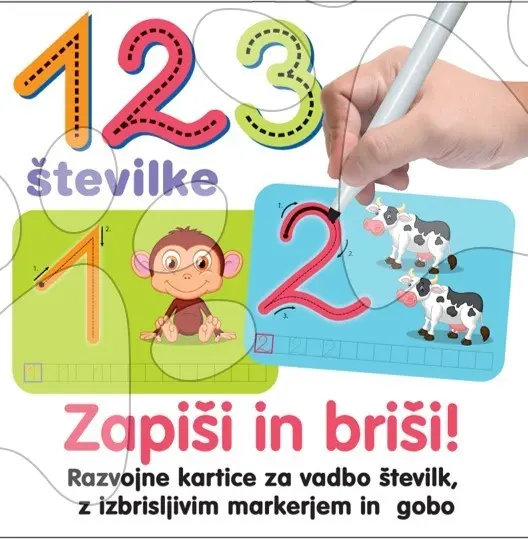 Naučná hra Kresli a smaž Čísla Dohány slovinská verze
