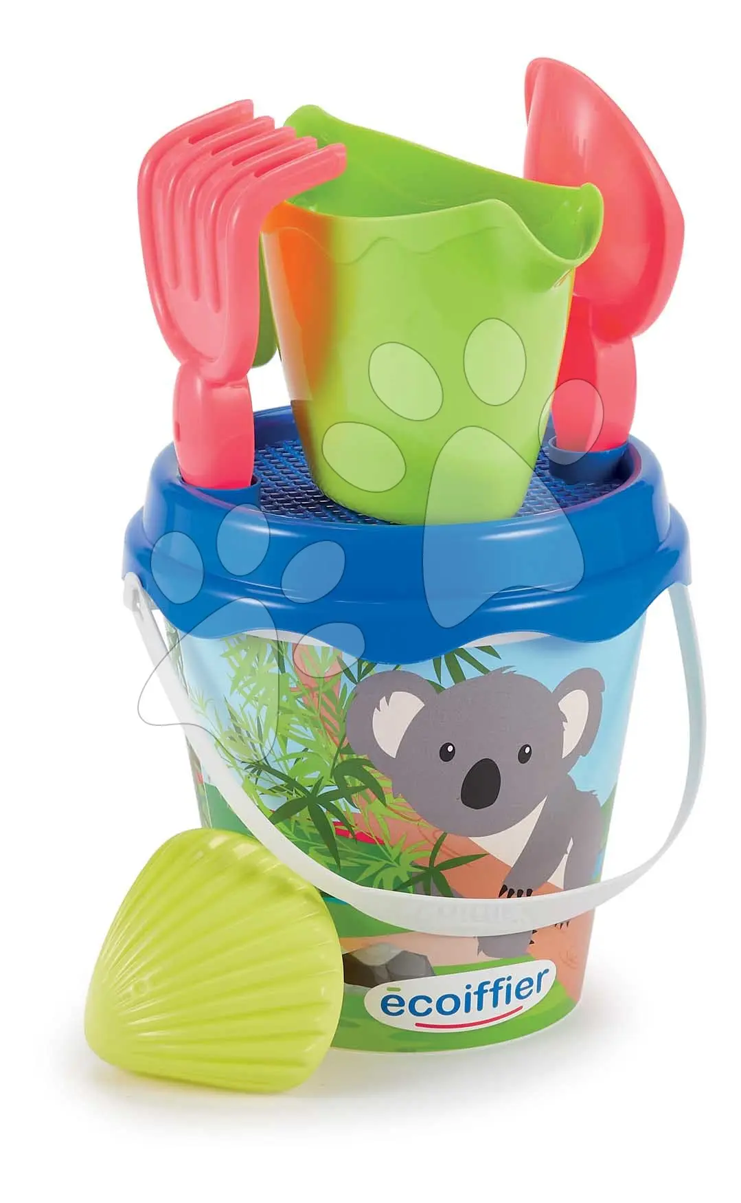 Kbelík set 17 cm Koala Écoiffier s IML potiskem a konvičkou od 18 měsíců