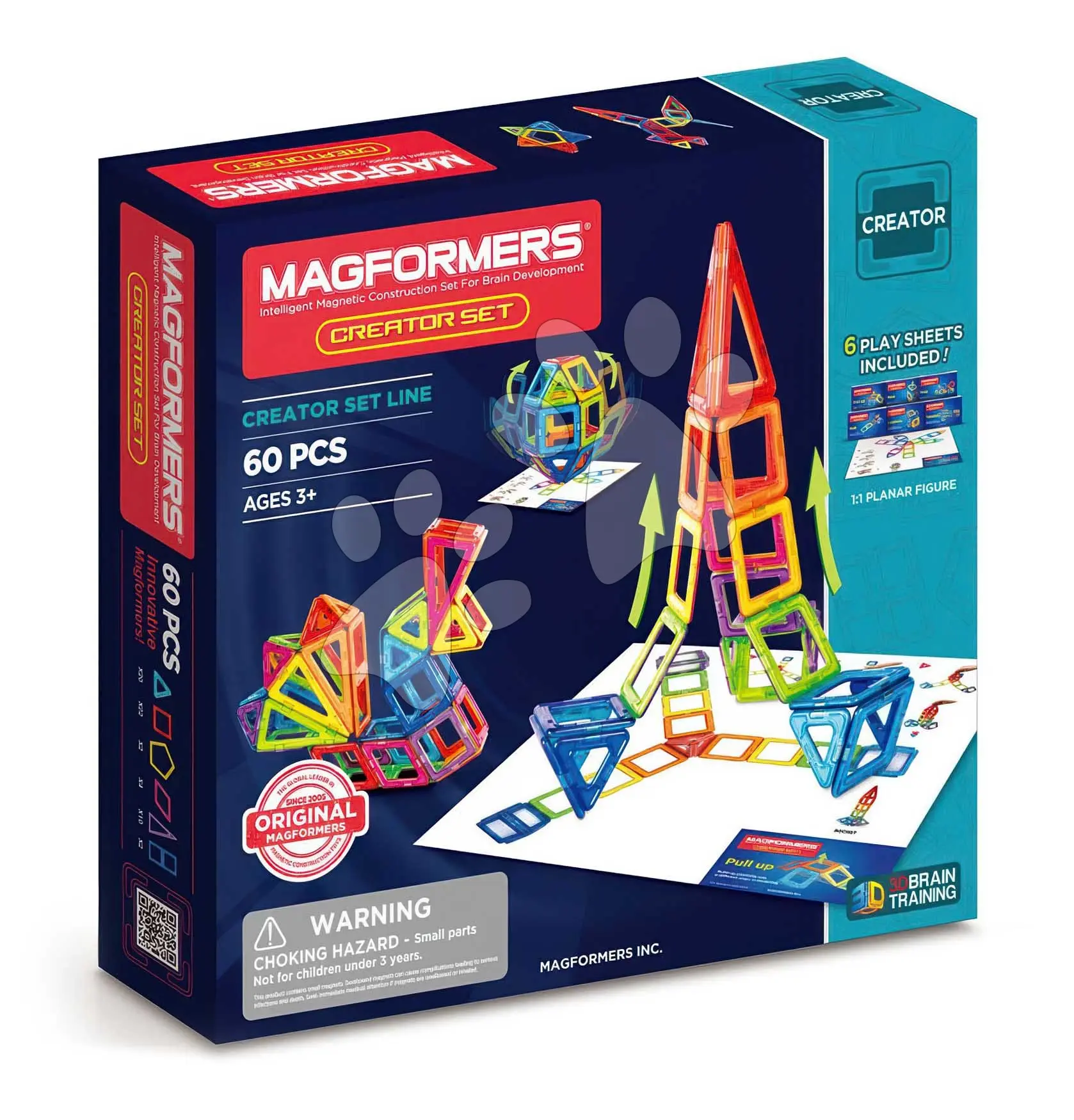 Stavebnice magnetická Tvůrce Creator Set Magformers 60 dílů