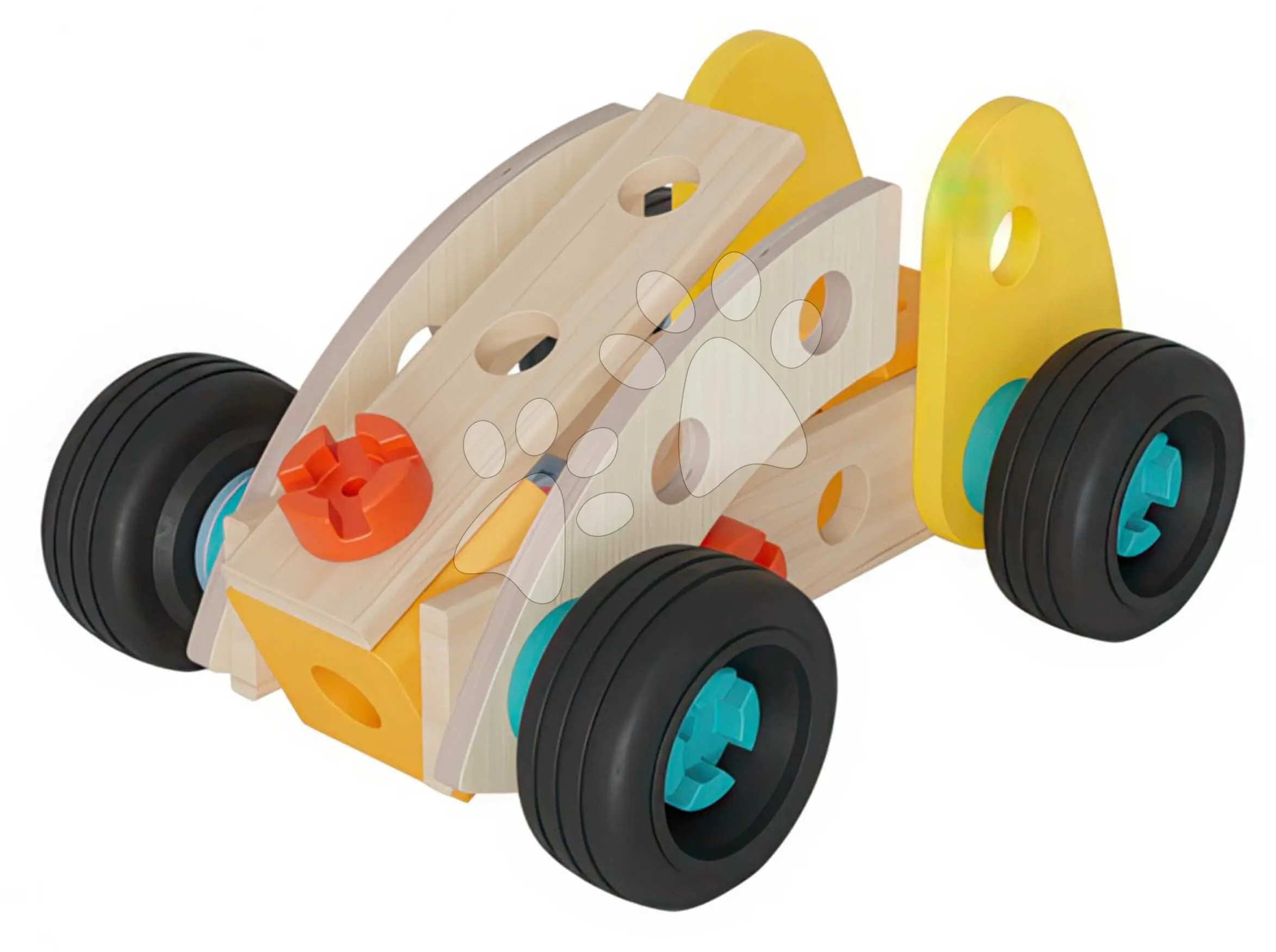Dřevěná stavebnice autíčko Construct Mini Racer Eichhorn 1 model 28 dílů