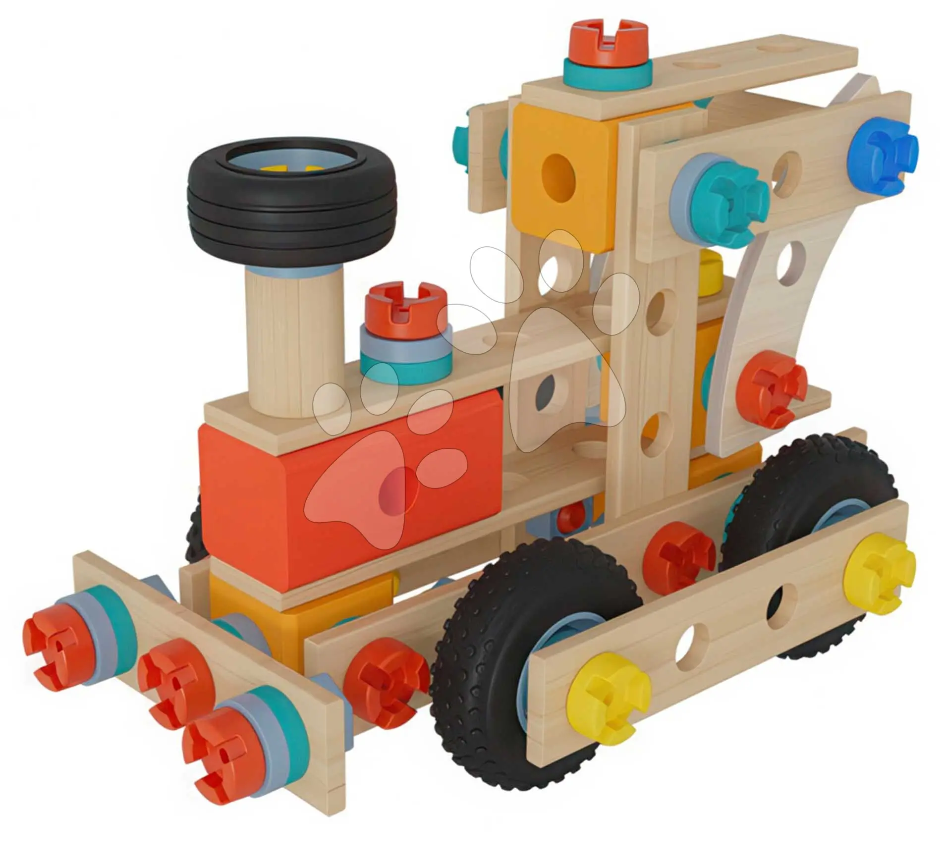 Dřevěná stavebnice lokomotiva Construct Steam Engine Eichhorn 1 model 93 dílů od 4 let