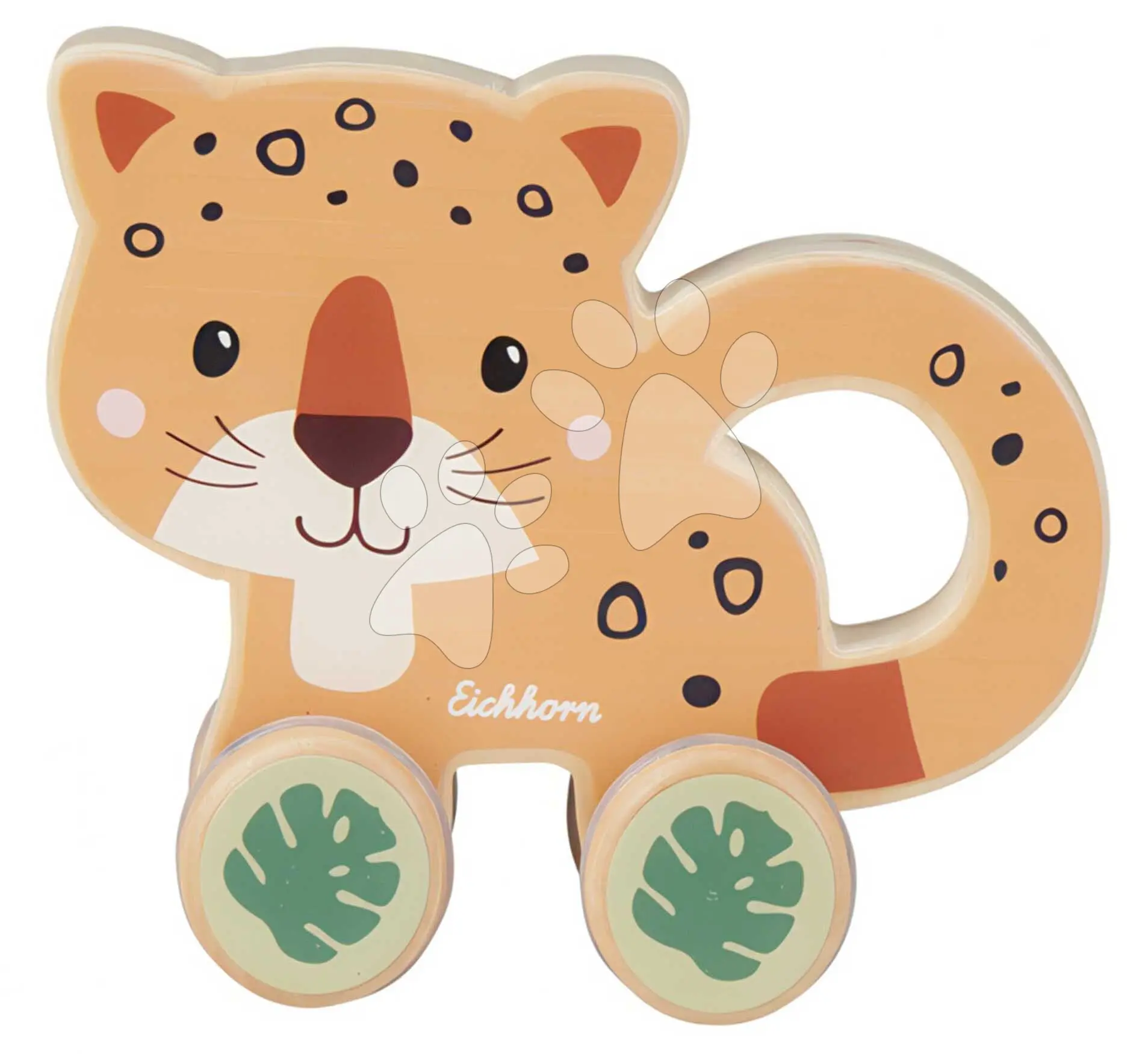 Dřevěné autíčko Jaguar Baby Push Animal BeWild Eichhorn délka 10 cm od 12 měsíců