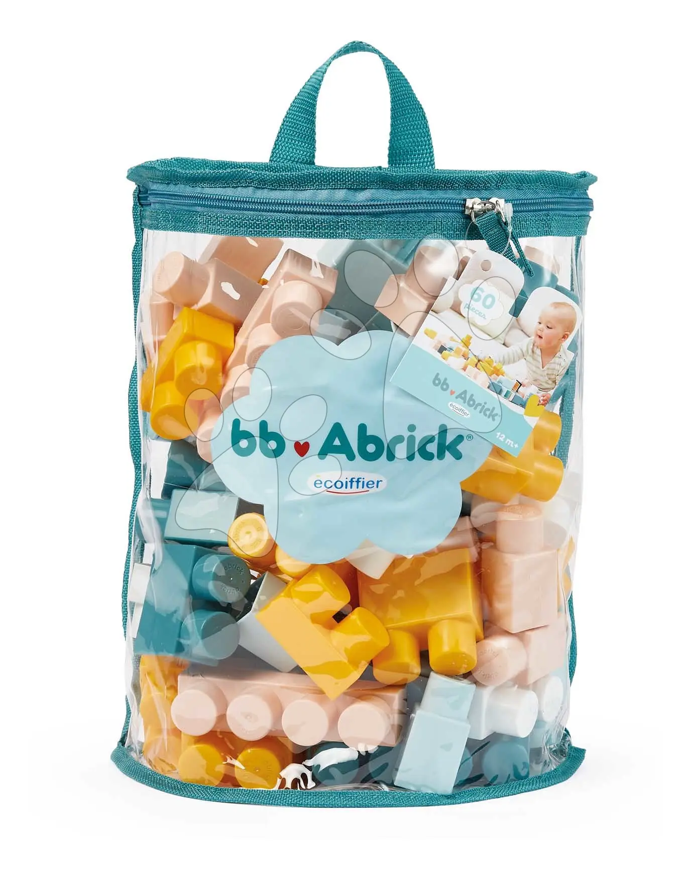 Stavebnice v tašce BB Abrick Écoiffier 60 kostek od 18 měsíců
