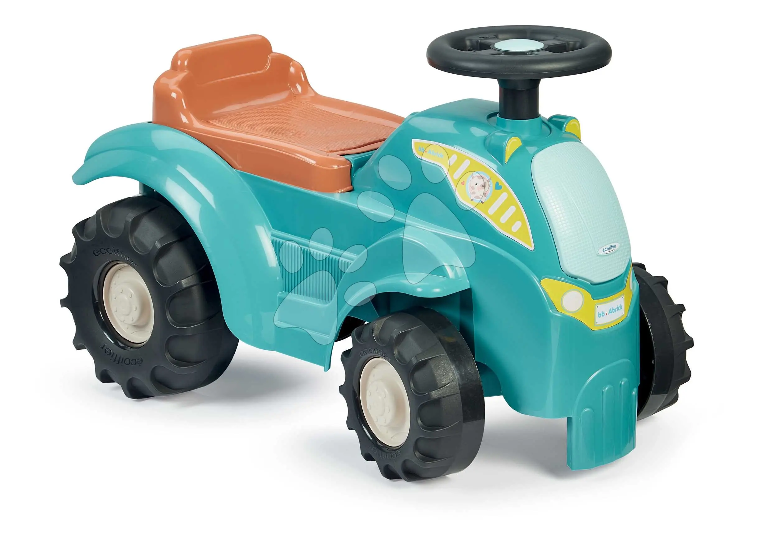 Odrážedlo traktor BB Abrick Écoiffier s úložným prostorem pod sedadlem a otočnými koly od 12 měsíců