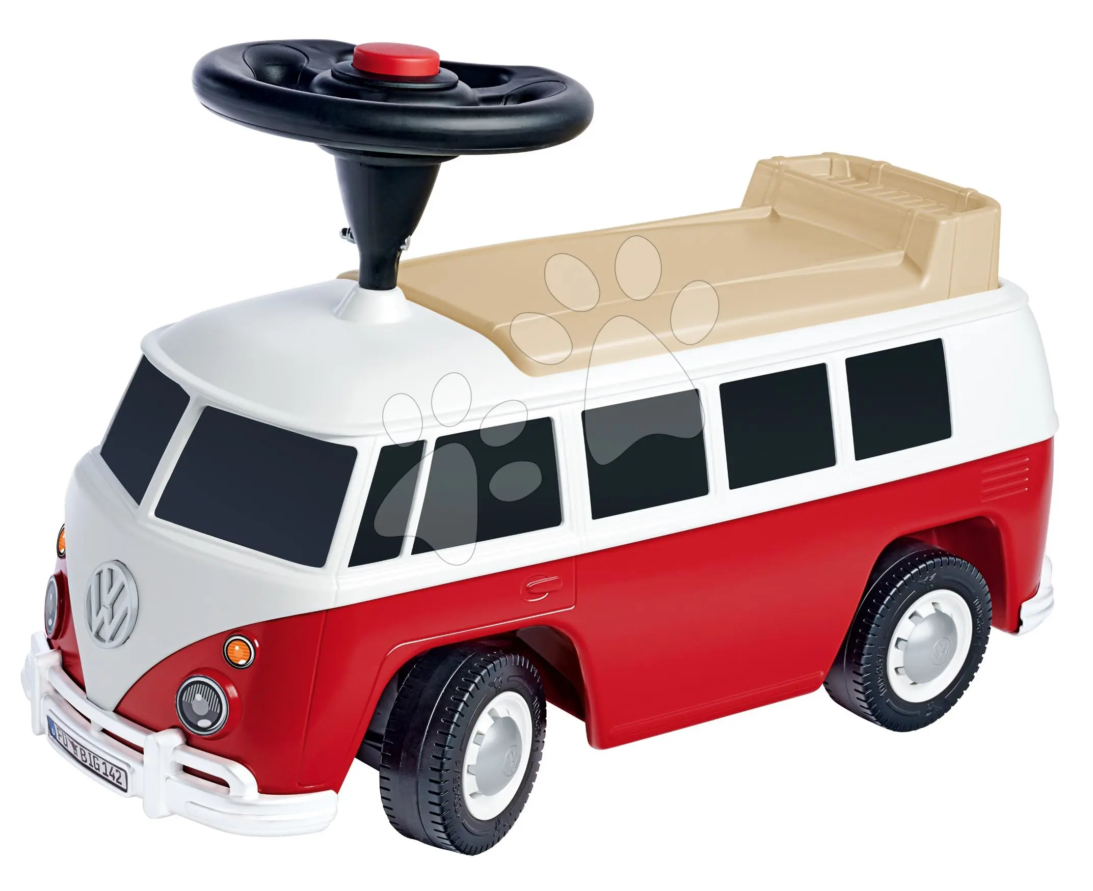 BIG odrážedlo Baby VW T1 červené