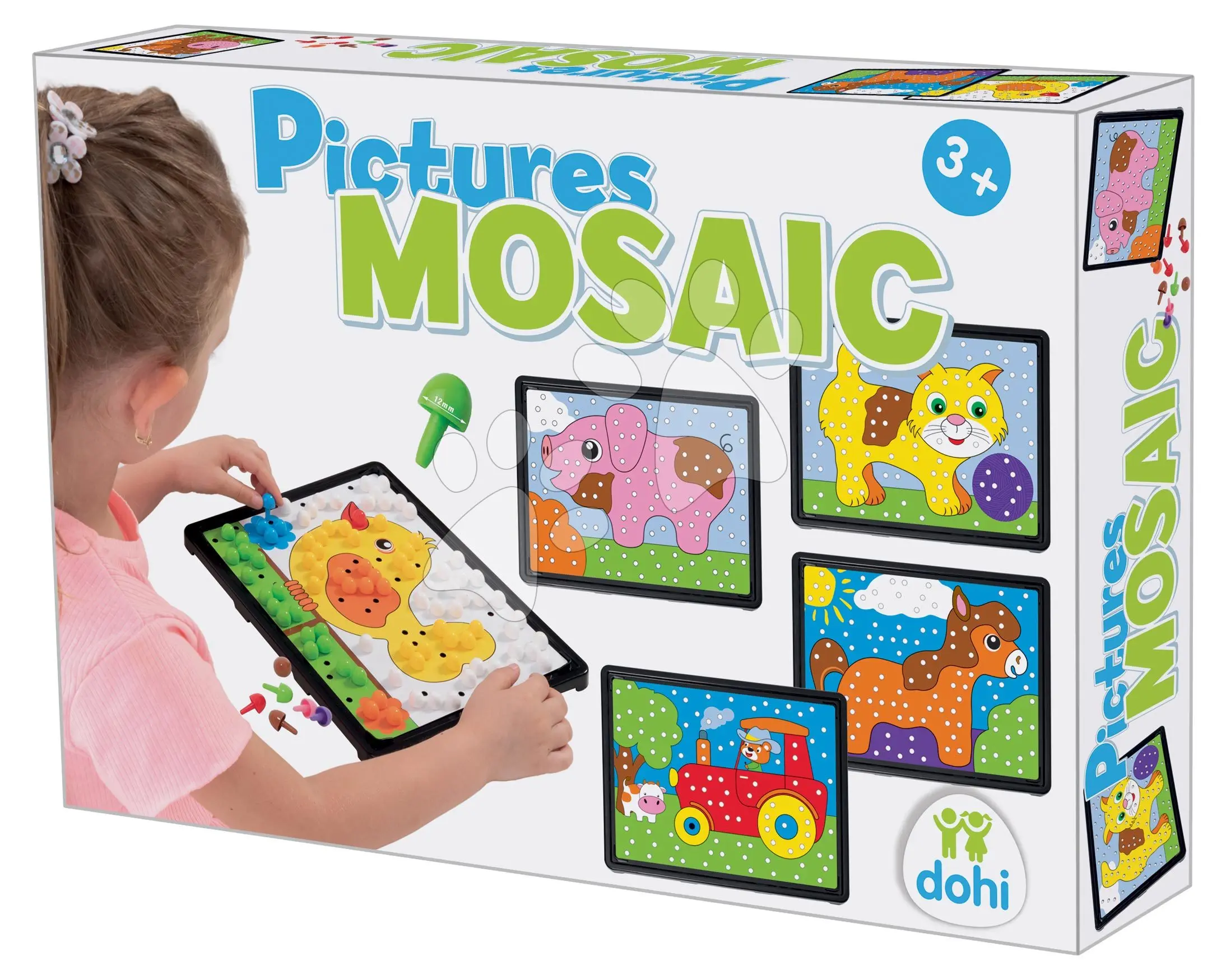Kreativní tvoření Mozaika Dohány 6 barevných obrázků 35*24 cm od 3 let