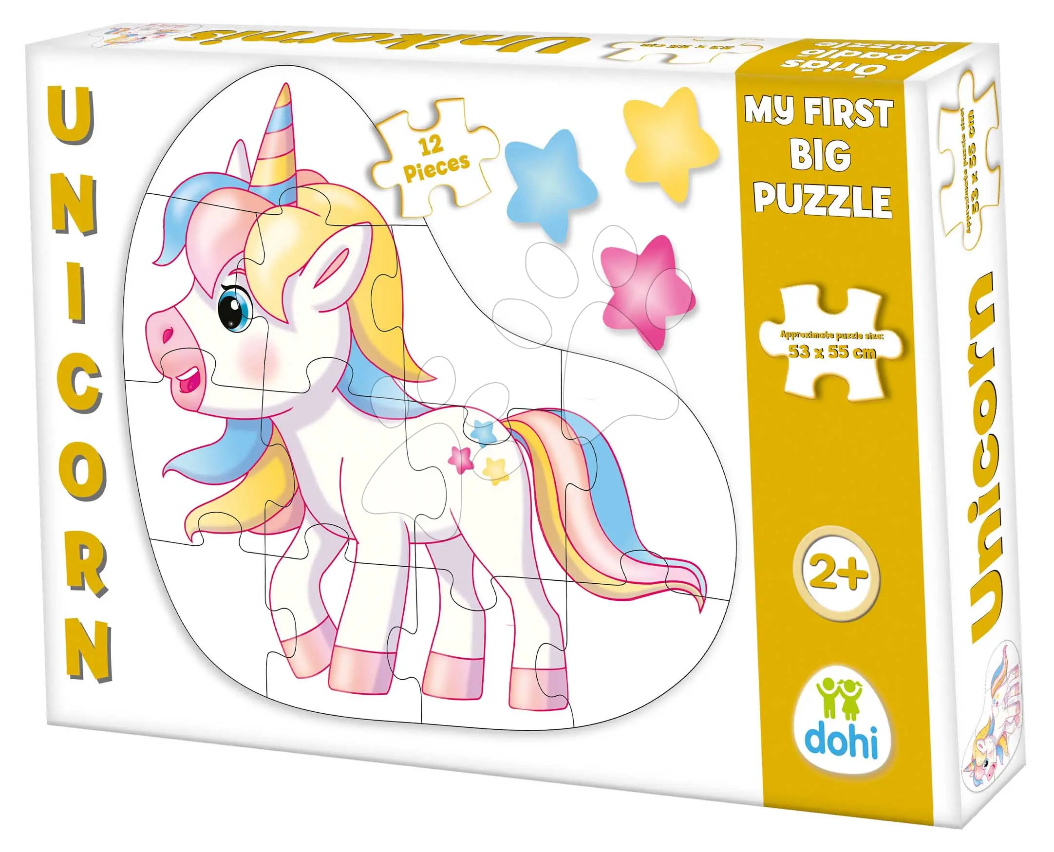 Puzzle podlahové jednorožec Dohány velké 12 dílů od 24 měsíců