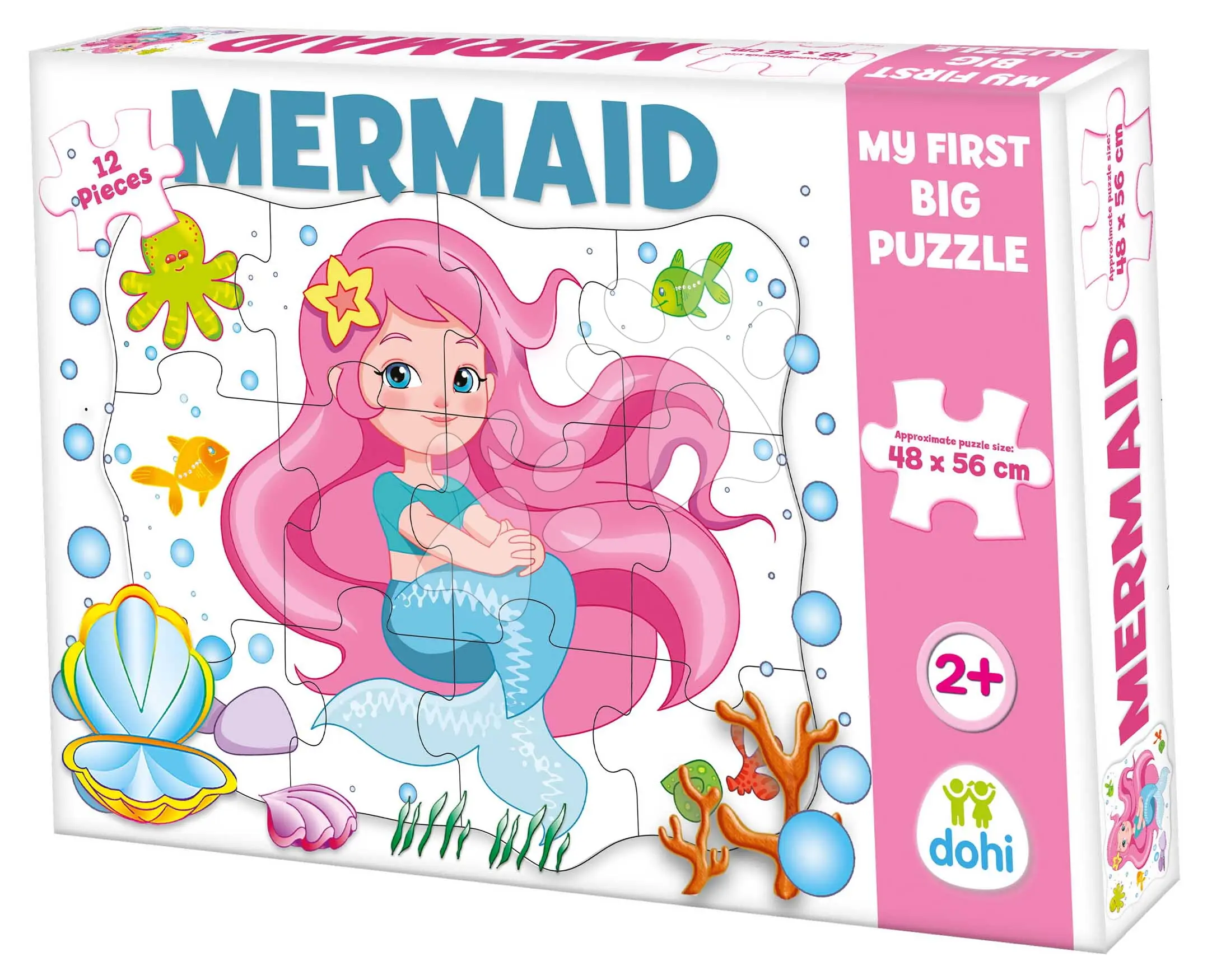 Puzzle podlahové mořská víla Dohány velké 12 dílů od 24 měsíců