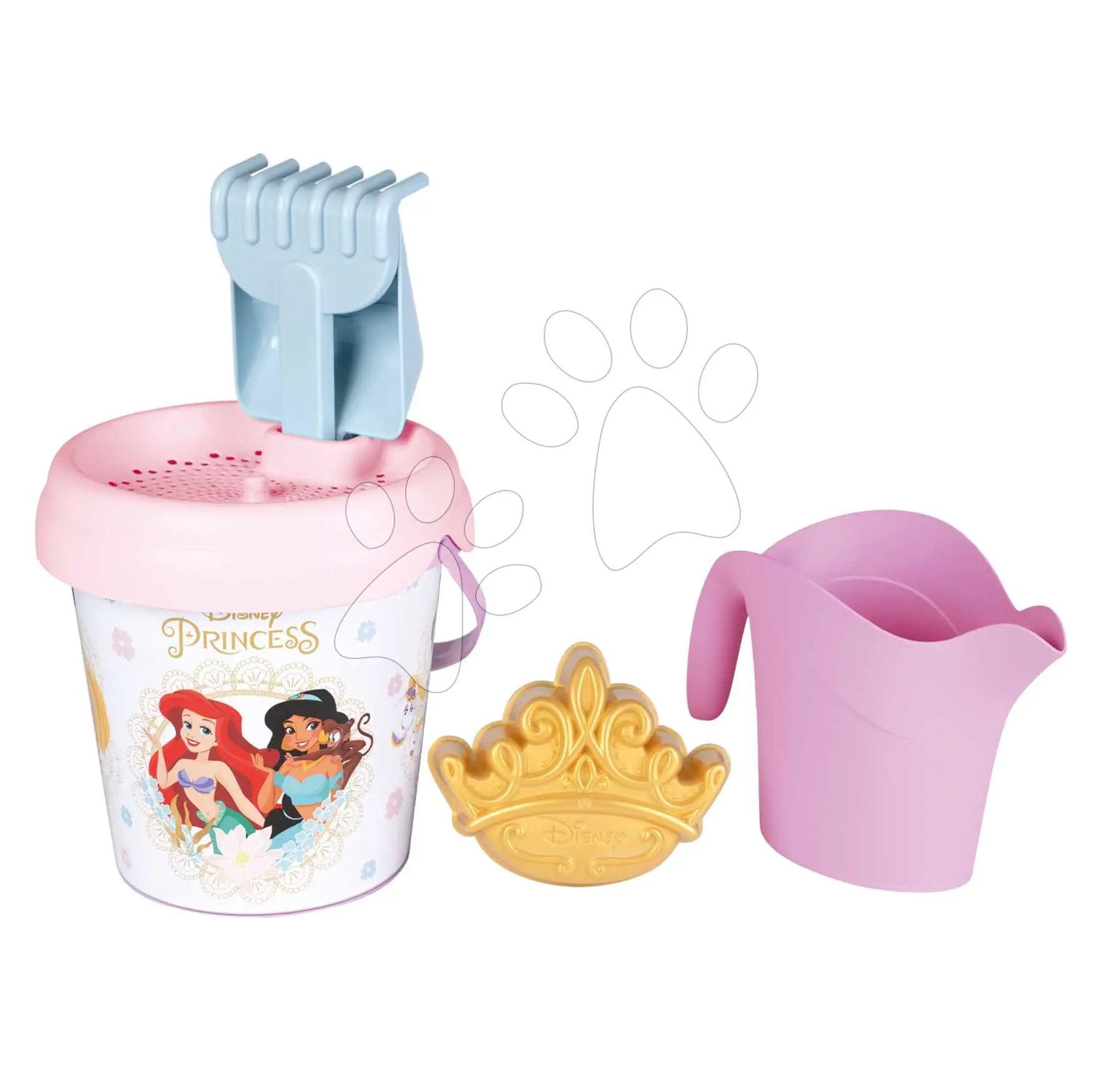 Kbelík set Disney Princess Medium Garnished Bucket Life Smoby s konví 6 dílů 18 cm výška od 18 měsíců
