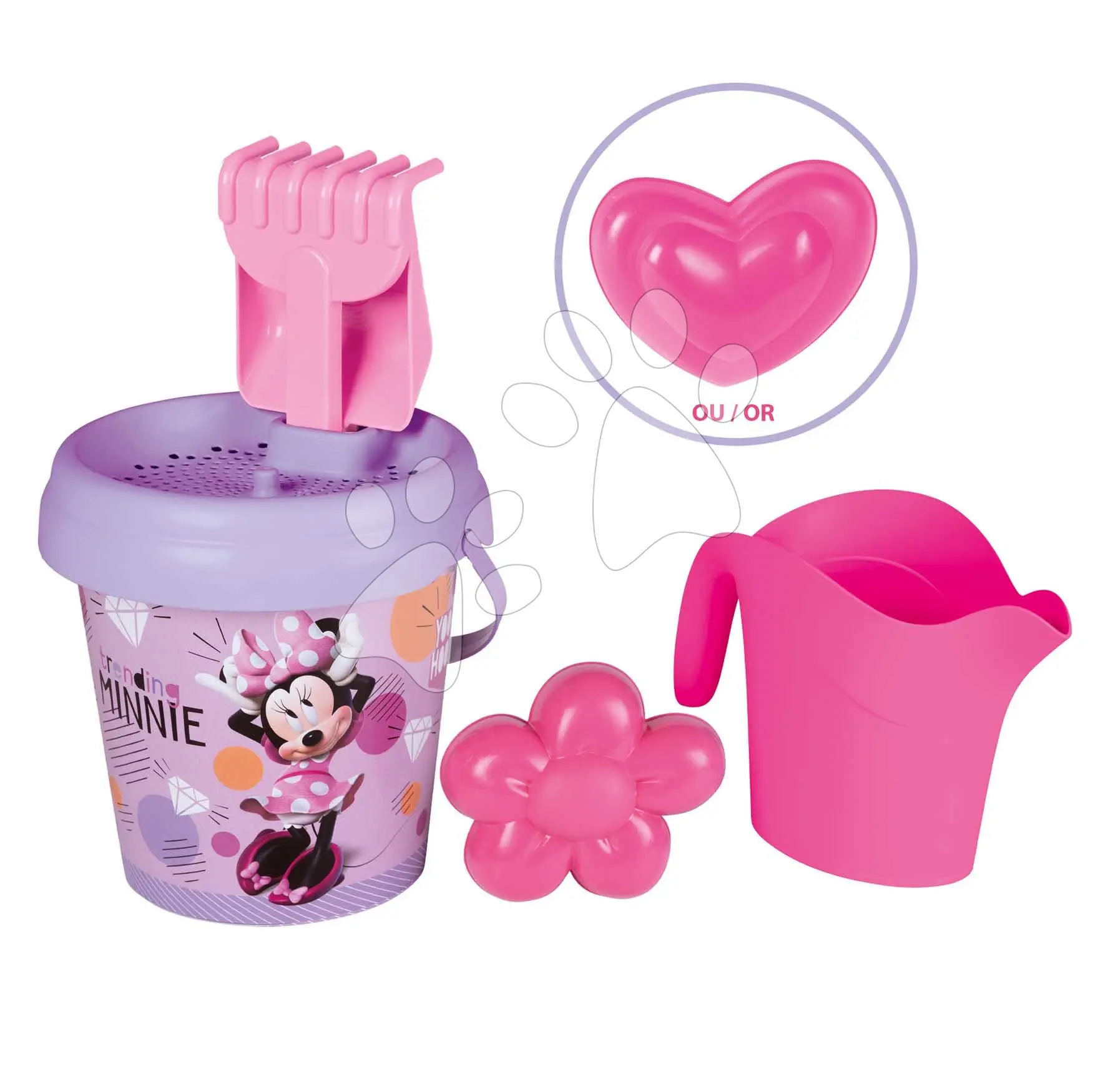 Smoby Kyblíček Minnie s konvičkou a příslušenstvím, střední