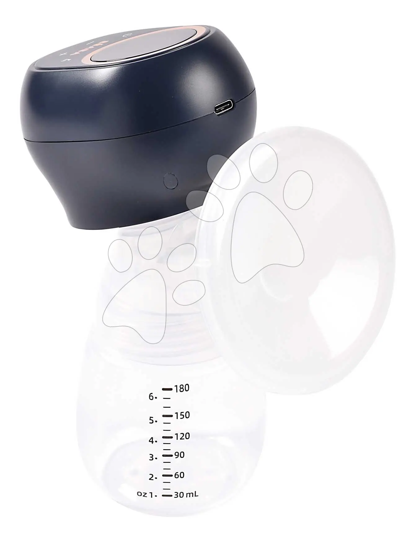 Odsávačka mateřského mléka Single Electric Breast Pump Night Blue Beaba elektrická 3 režimy a 9 úrovní výkonu 180 ml