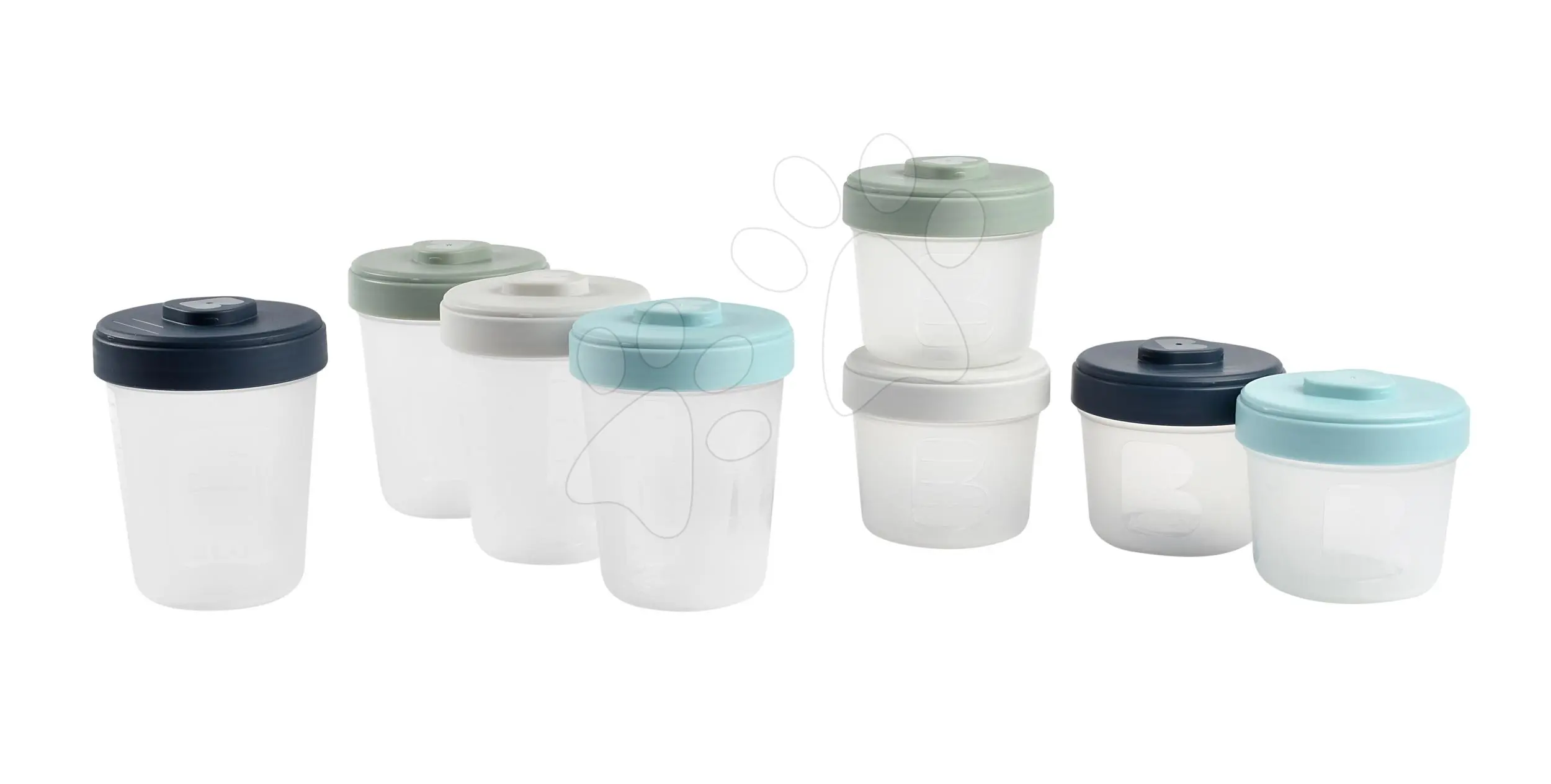 Beaba Sada kelímků na jídlo 4x 150ml / 4x 250ml